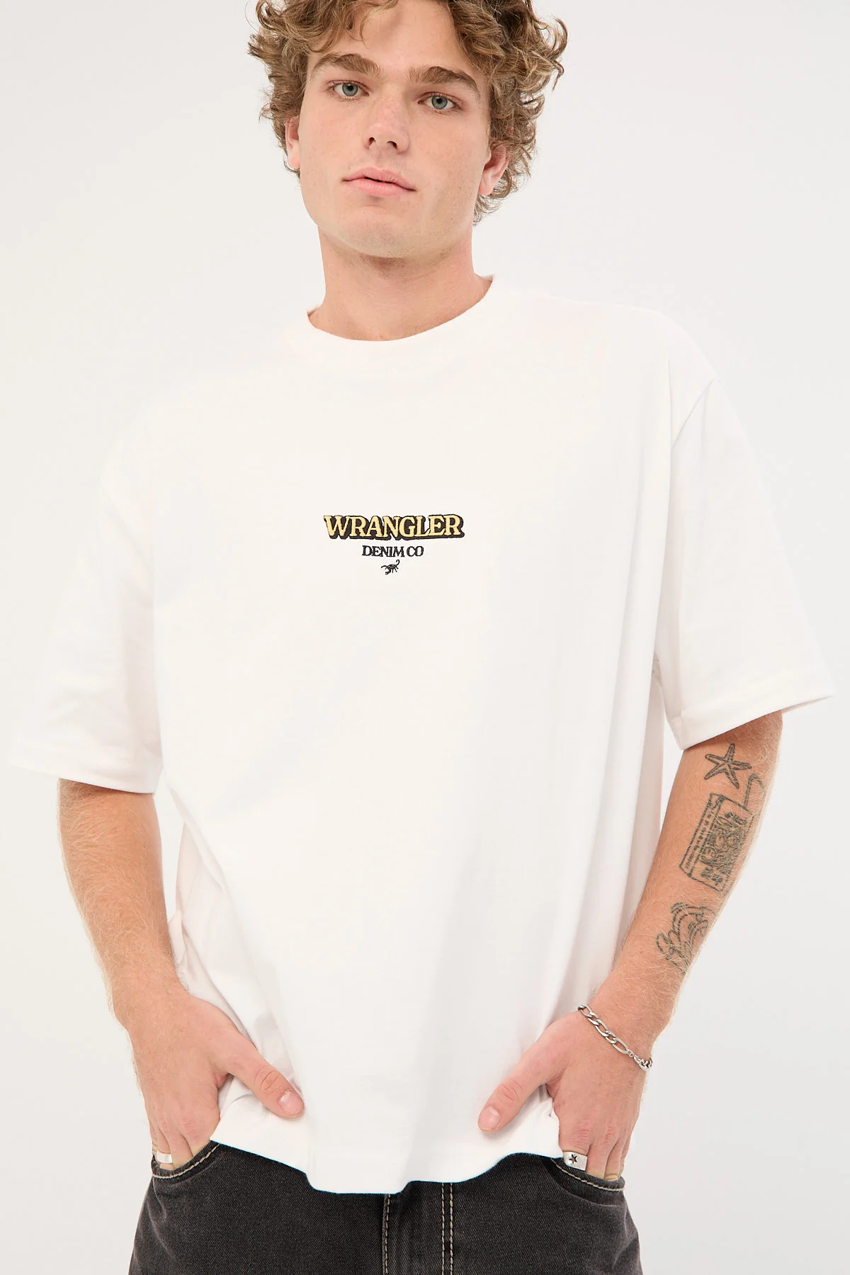 Scorpio Boxcar Tee White