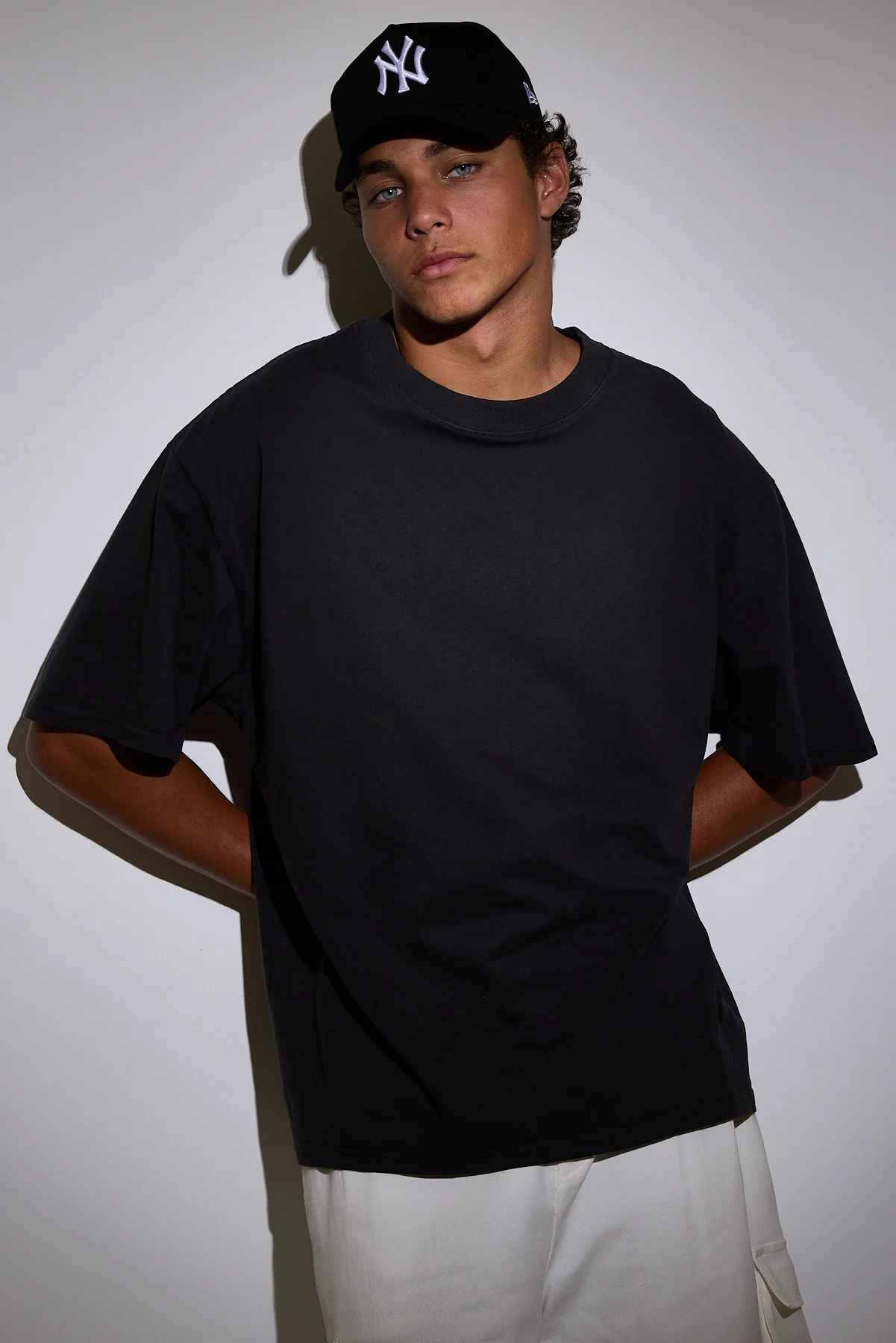 Heavy Faded Minus Tee Faded Black