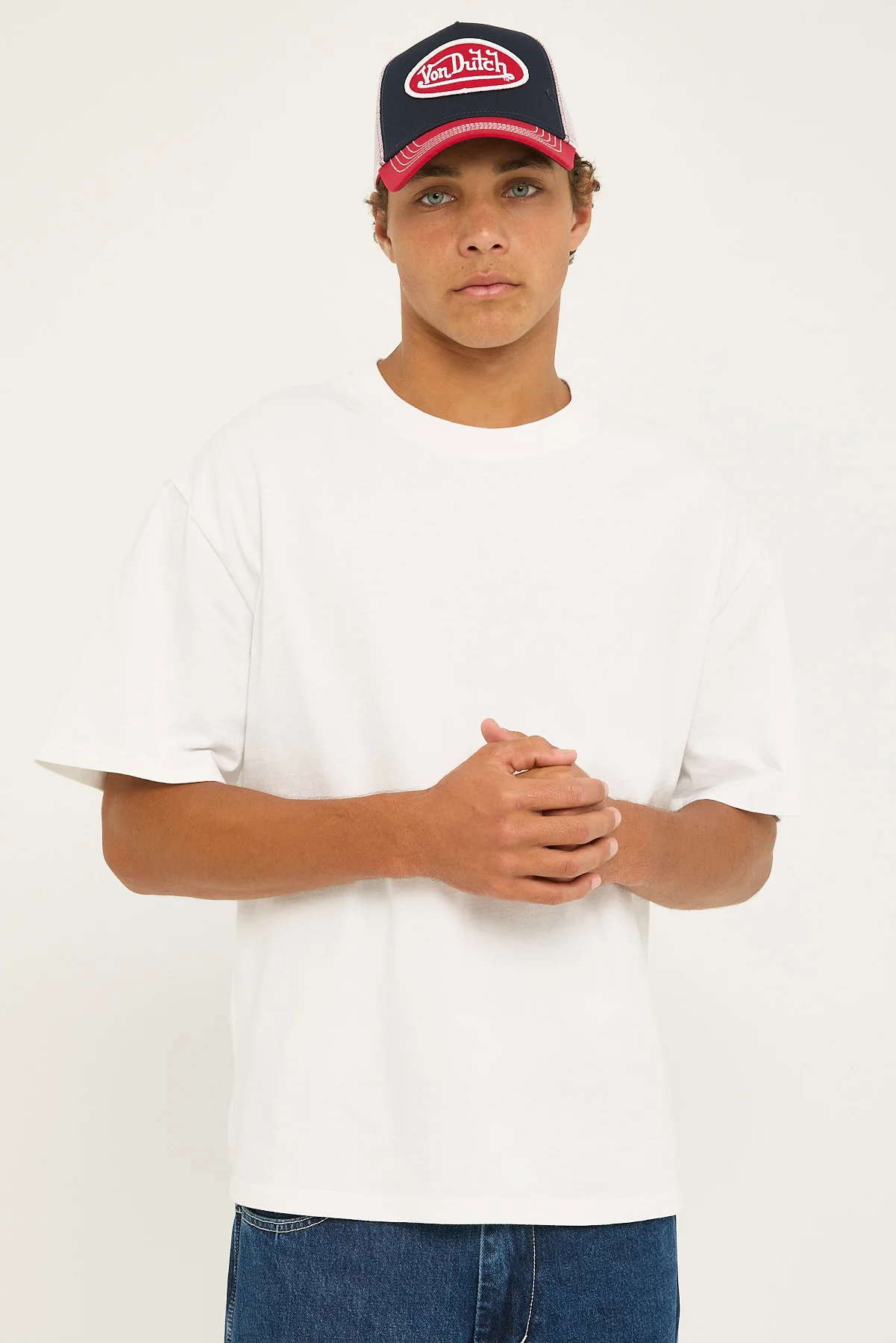 Heavy Faded Minus Tee Faded White