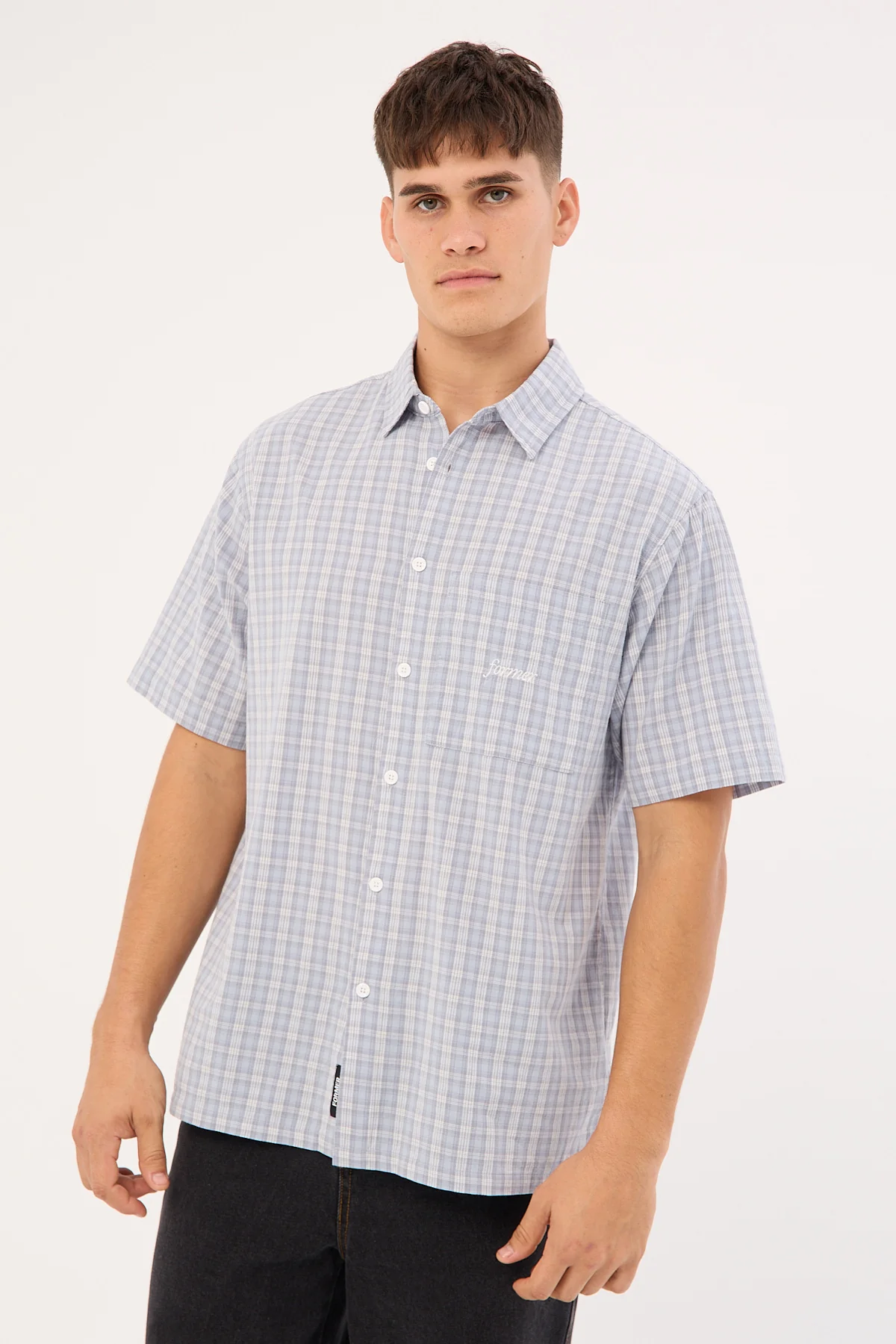 Manners Check Shirt Blue