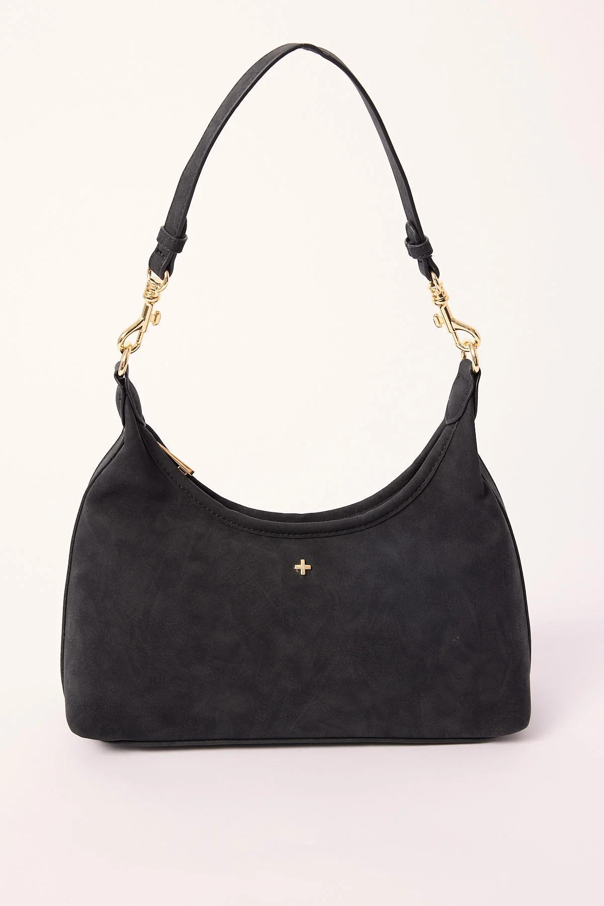 Peach Black Suede PU/Gold