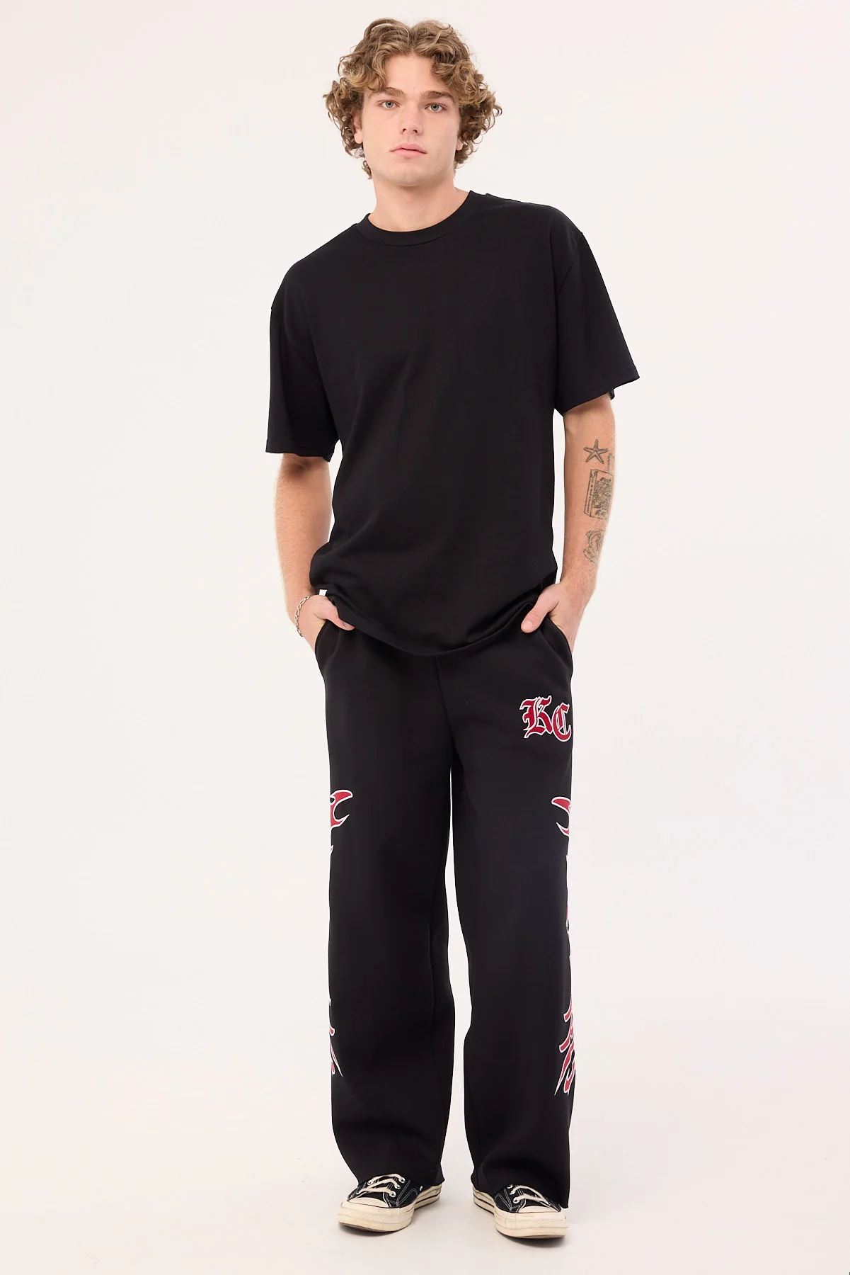 RAZOR BAGGY SWEATPANTS Jet Black