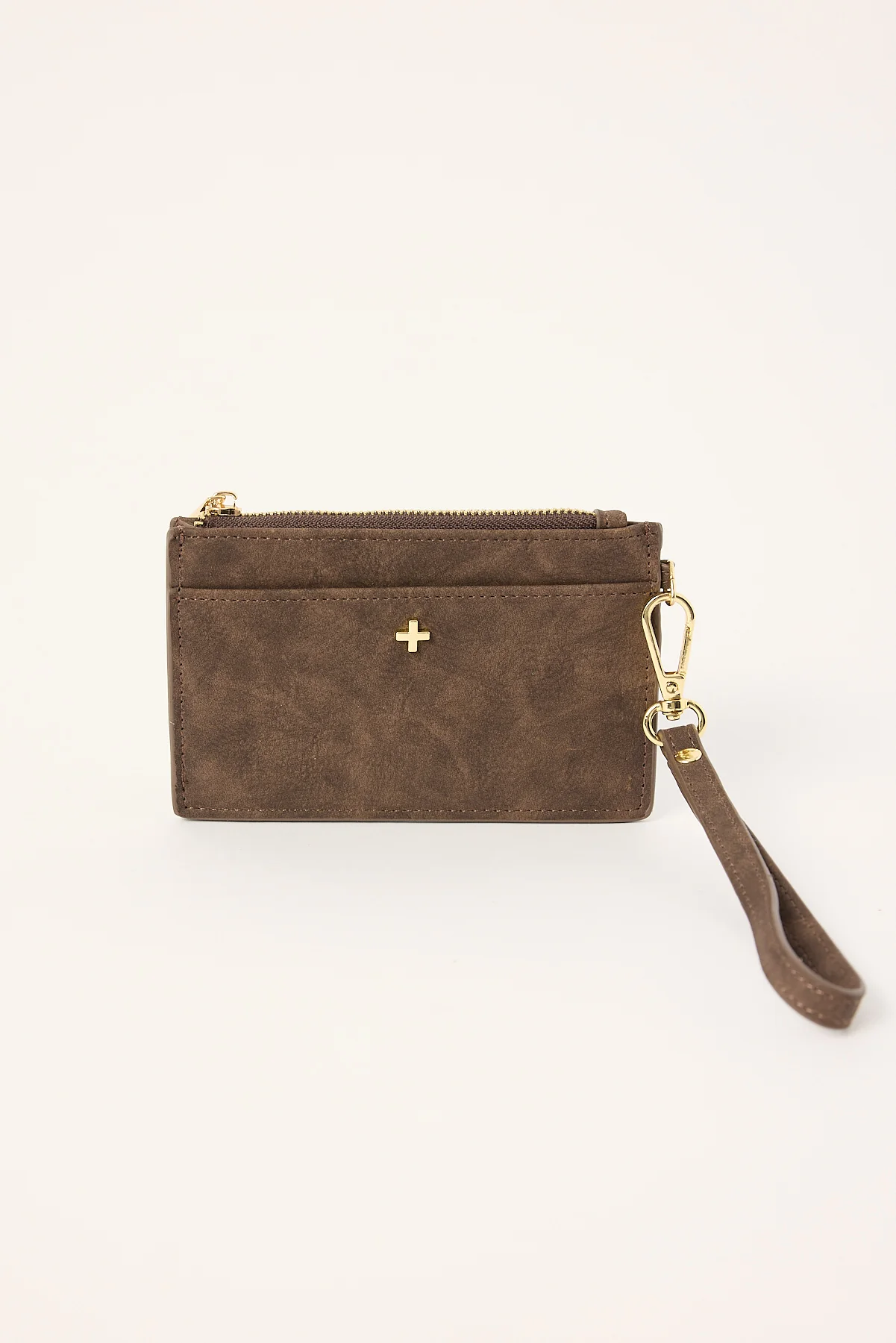 Kiera Chocolate Suede PU/Gold