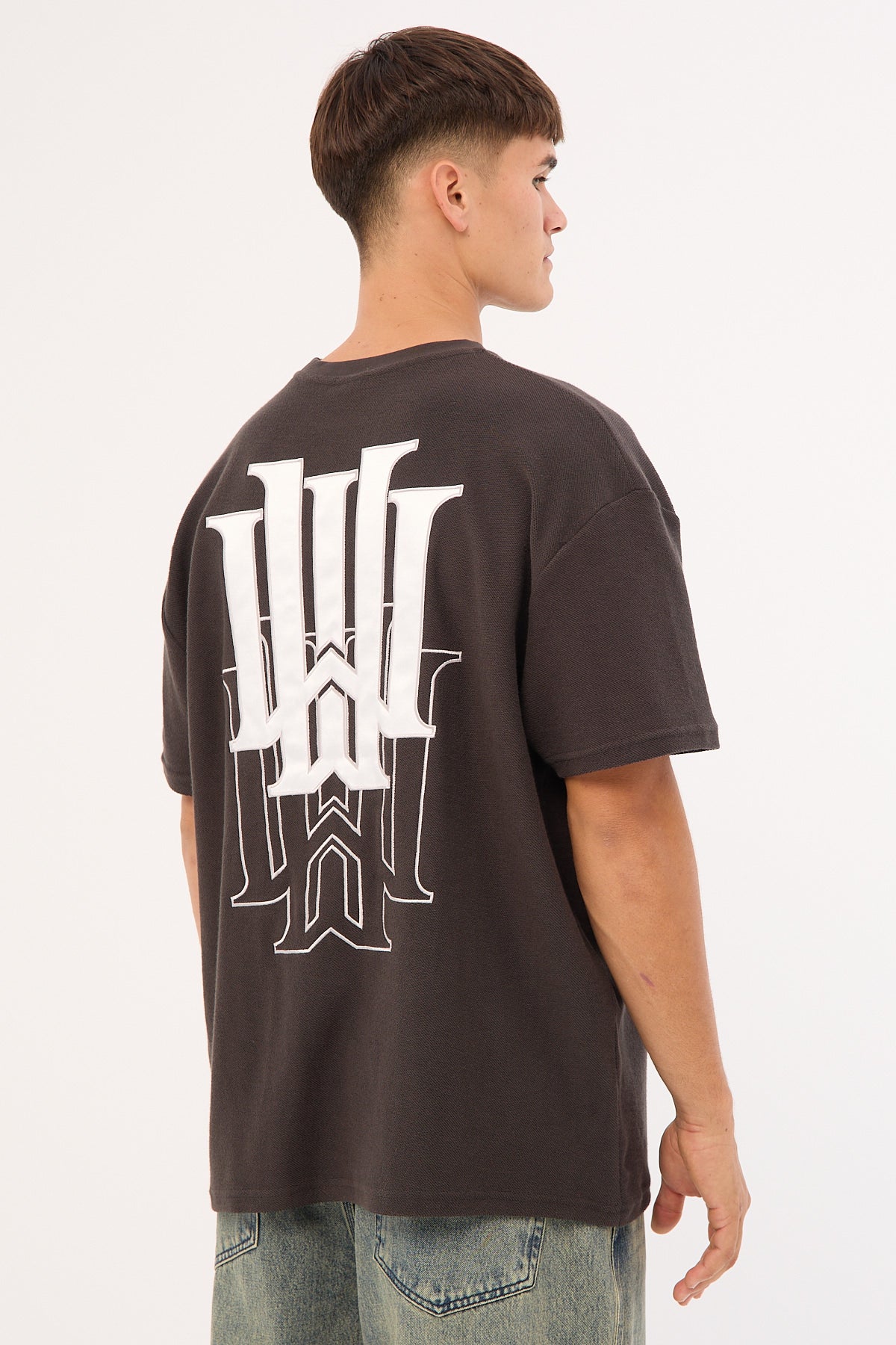 Faded French Terry Tee Faded Black