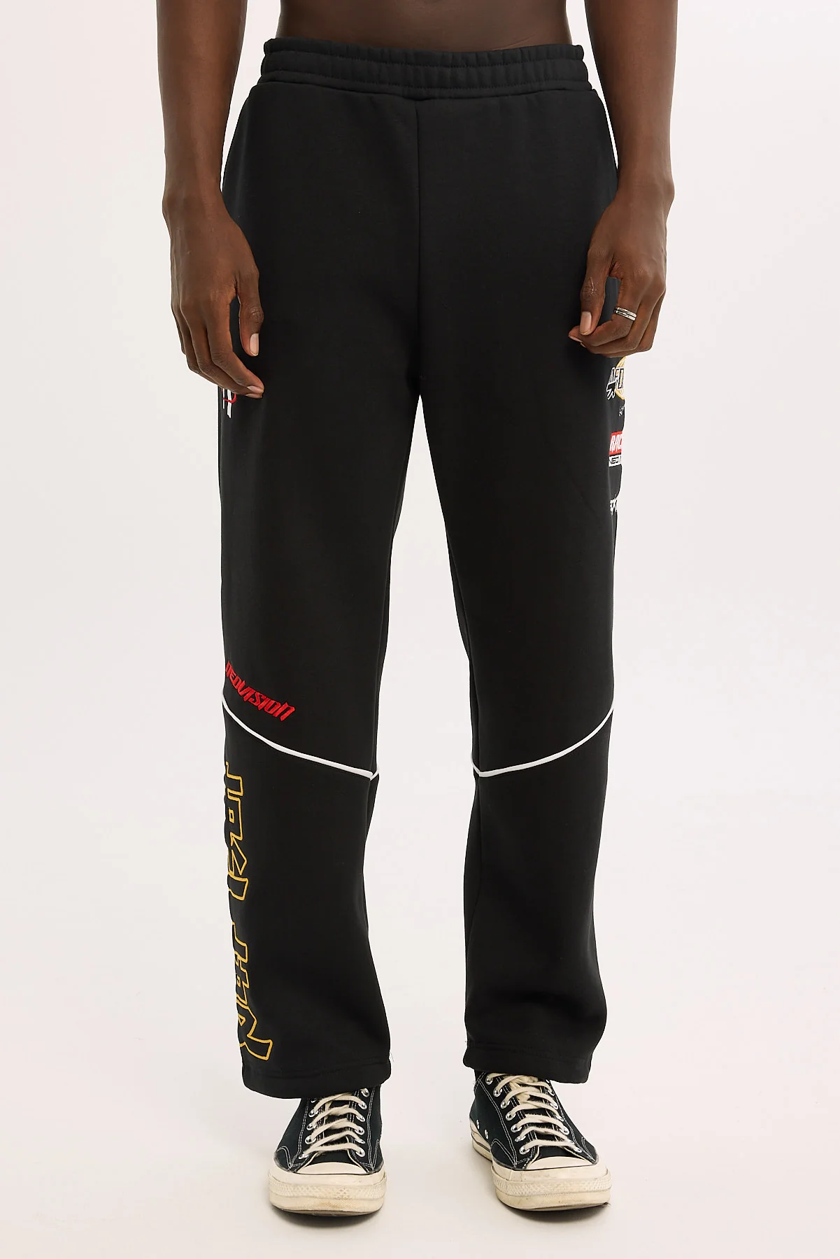 Throttle Elastic Cuff Sweat Pant Black 10 Throttle Elastic Cuff Sweat Pant Black