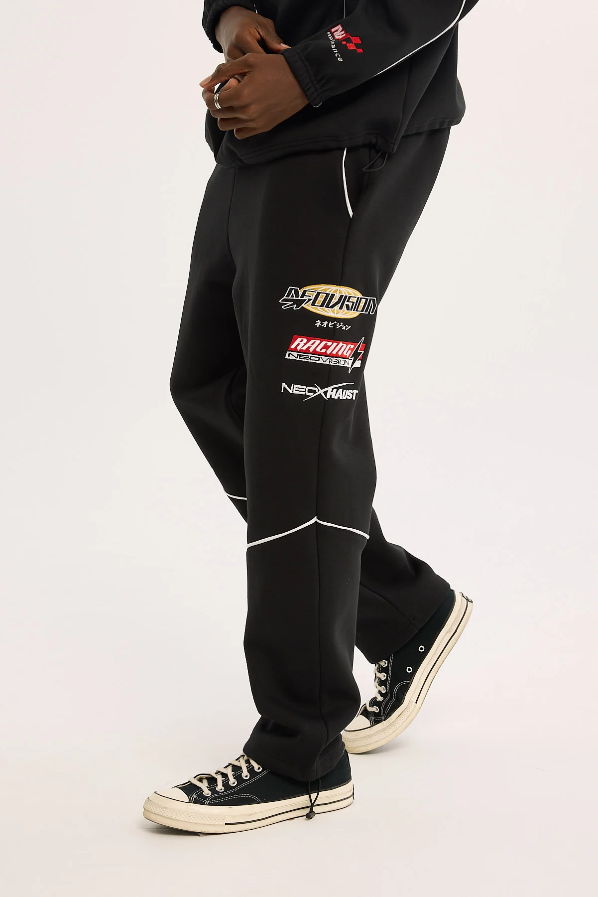 Throttle Elastic Cuff Sweat Pant Black 4 Throttle Elastic Cuff Sweat Pant Black