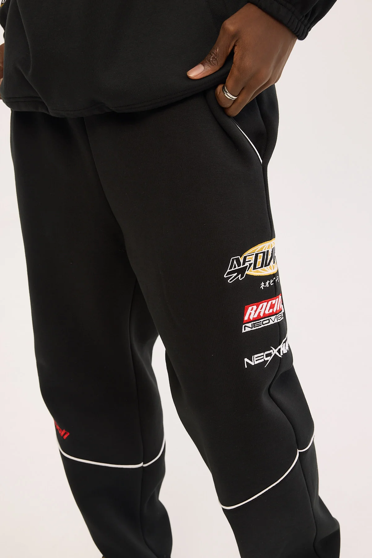 Throttle Elastic Cuff Sweat Pant Black 6 Throttle Elastic Cuff Sweat Pant Black