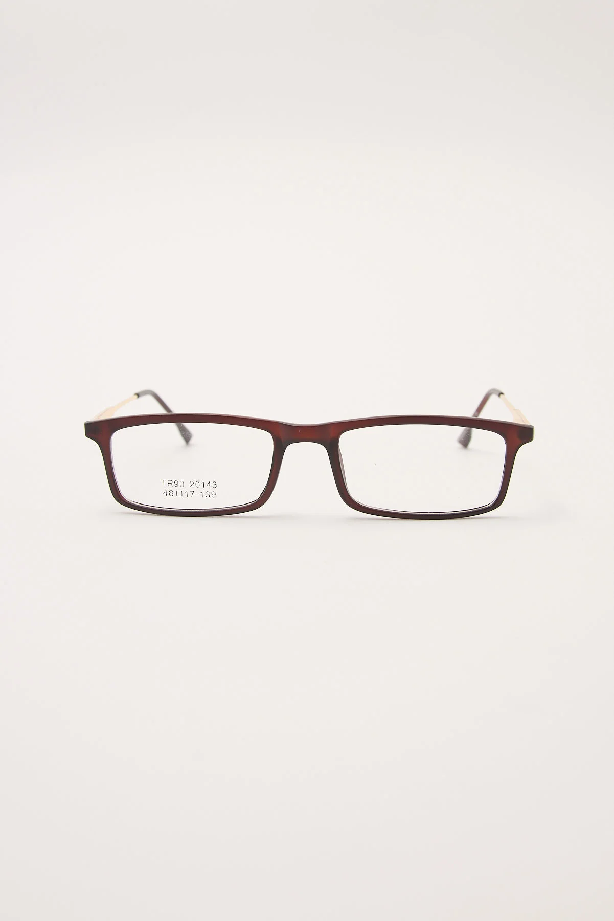 Office Square Clear Glasses Brown/Clear