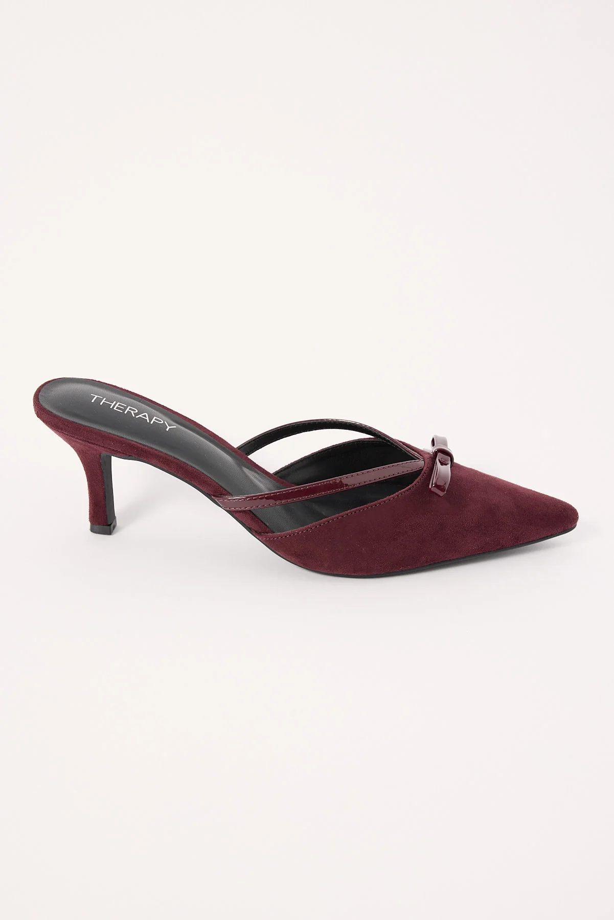 Jojo Suede Heel Bordeaux Bordeaux