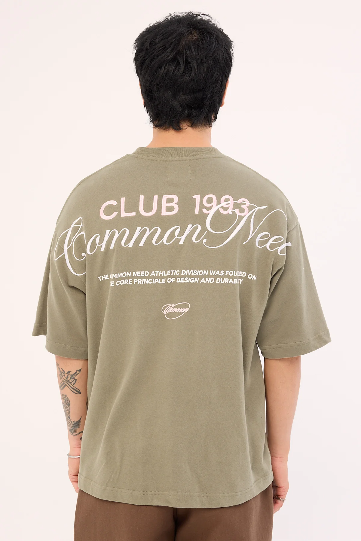 Society Brushed Easy Tee Olive Green