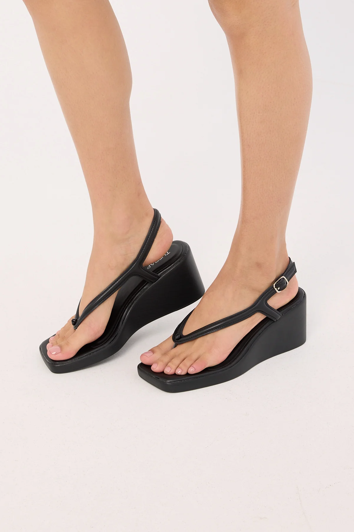 Leni Wedge Heel Black