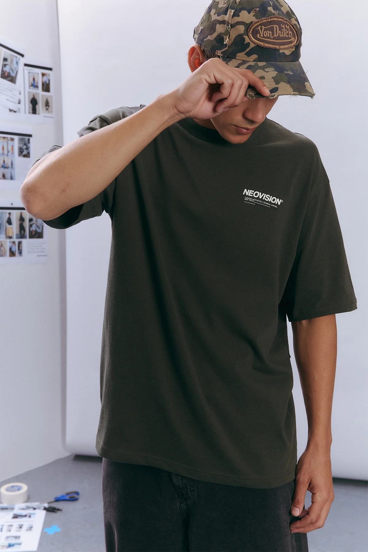 Nova Oversize Super Heavy Tee Dark Khaki 3 Nova Oversize Super Heavy Tee Dark Khaki
