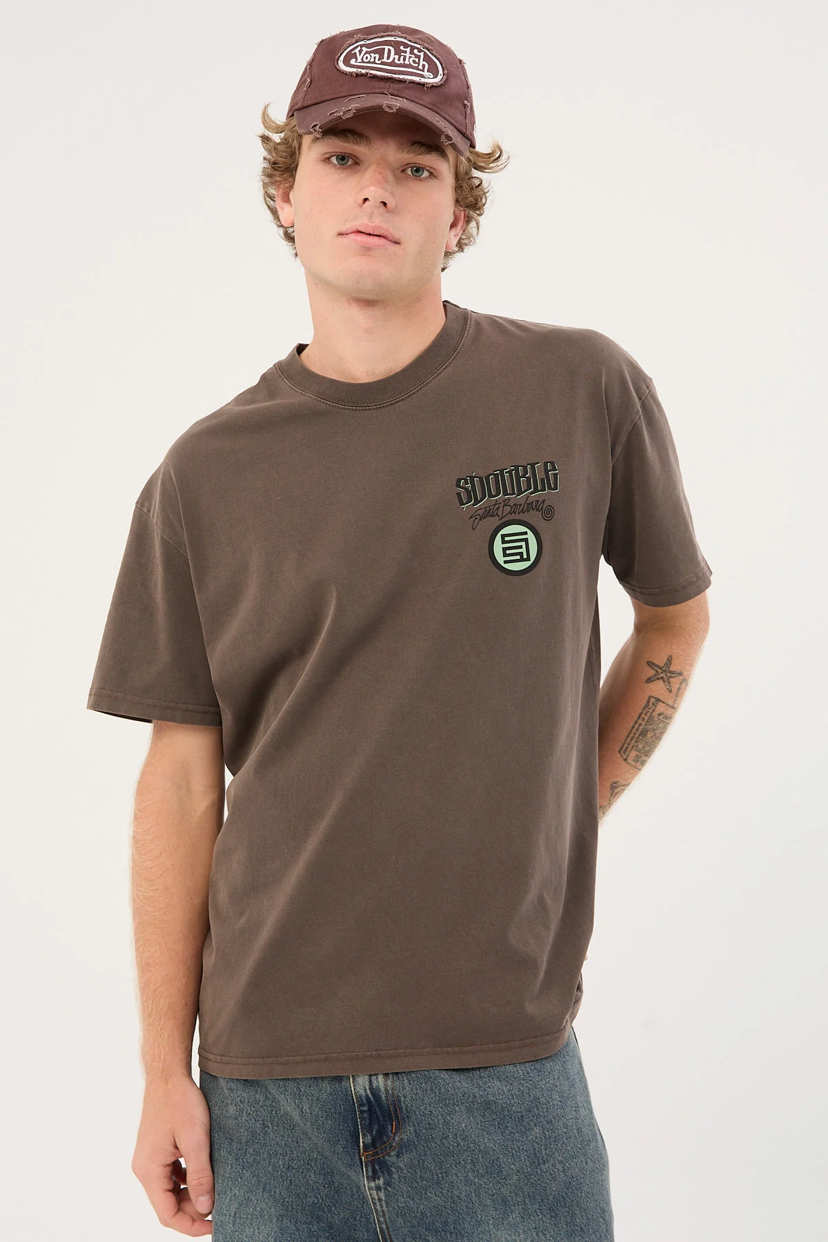 Combo Platter Tee Washed Chocolate
