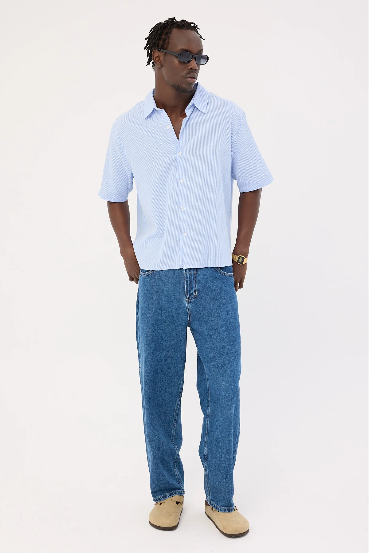 Big Slacker Denim Jean Vintage Rinse Blue