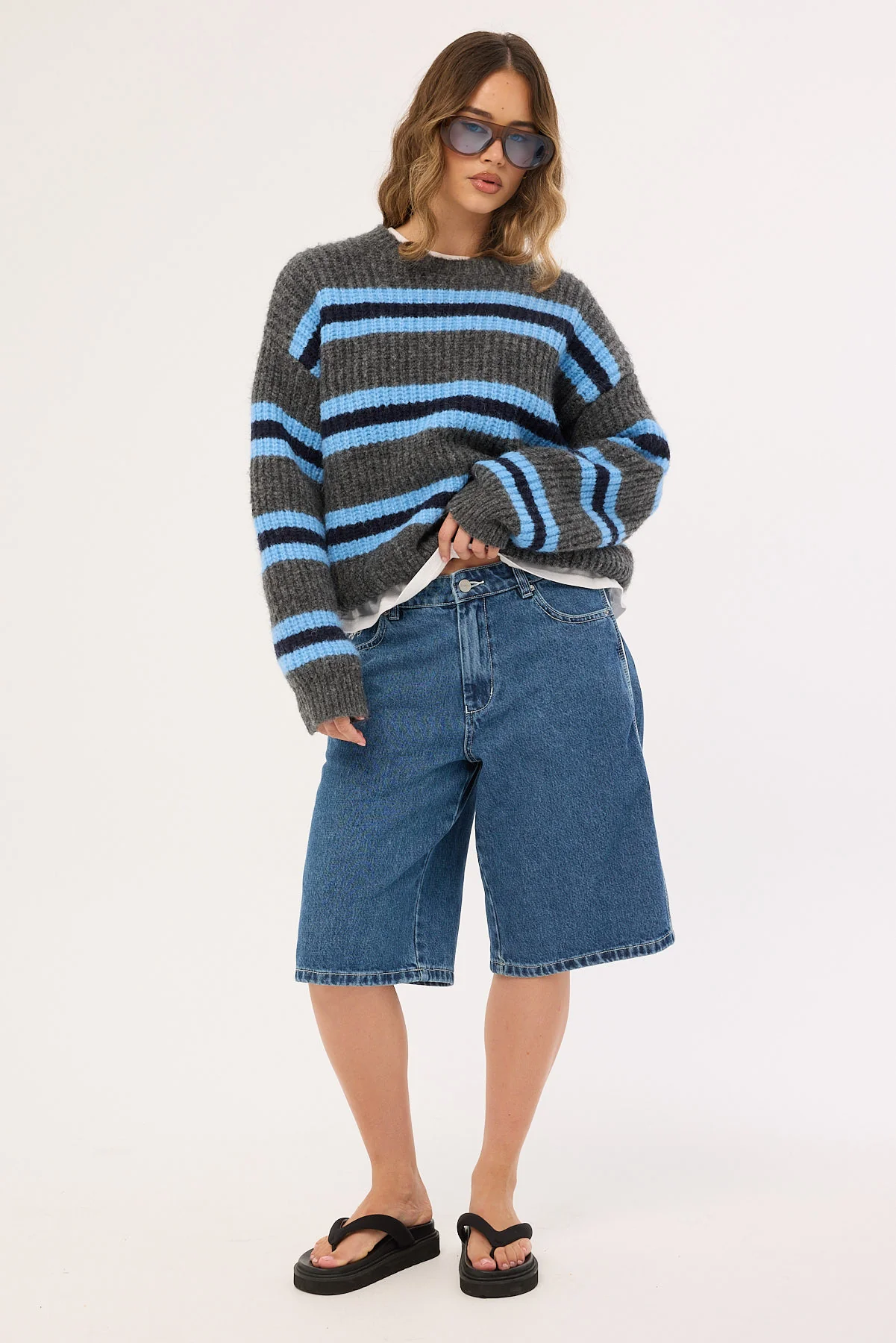 Kick Off Big Baggy Short Steady Mid Blue 2 Kick Off Big Baggy Short Steady Mid Blue