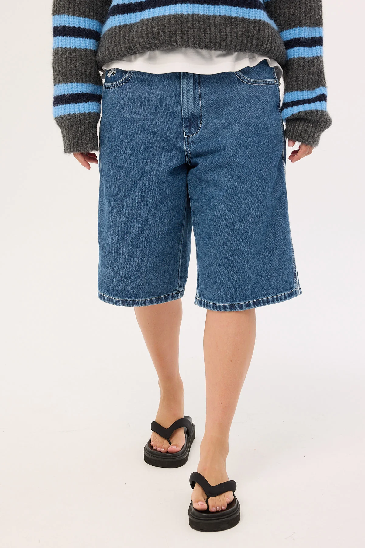 Kick Off Big Baggy Short Steady Mid Blue 3 Kick Off Big Baggy Short Steady Mid Blue