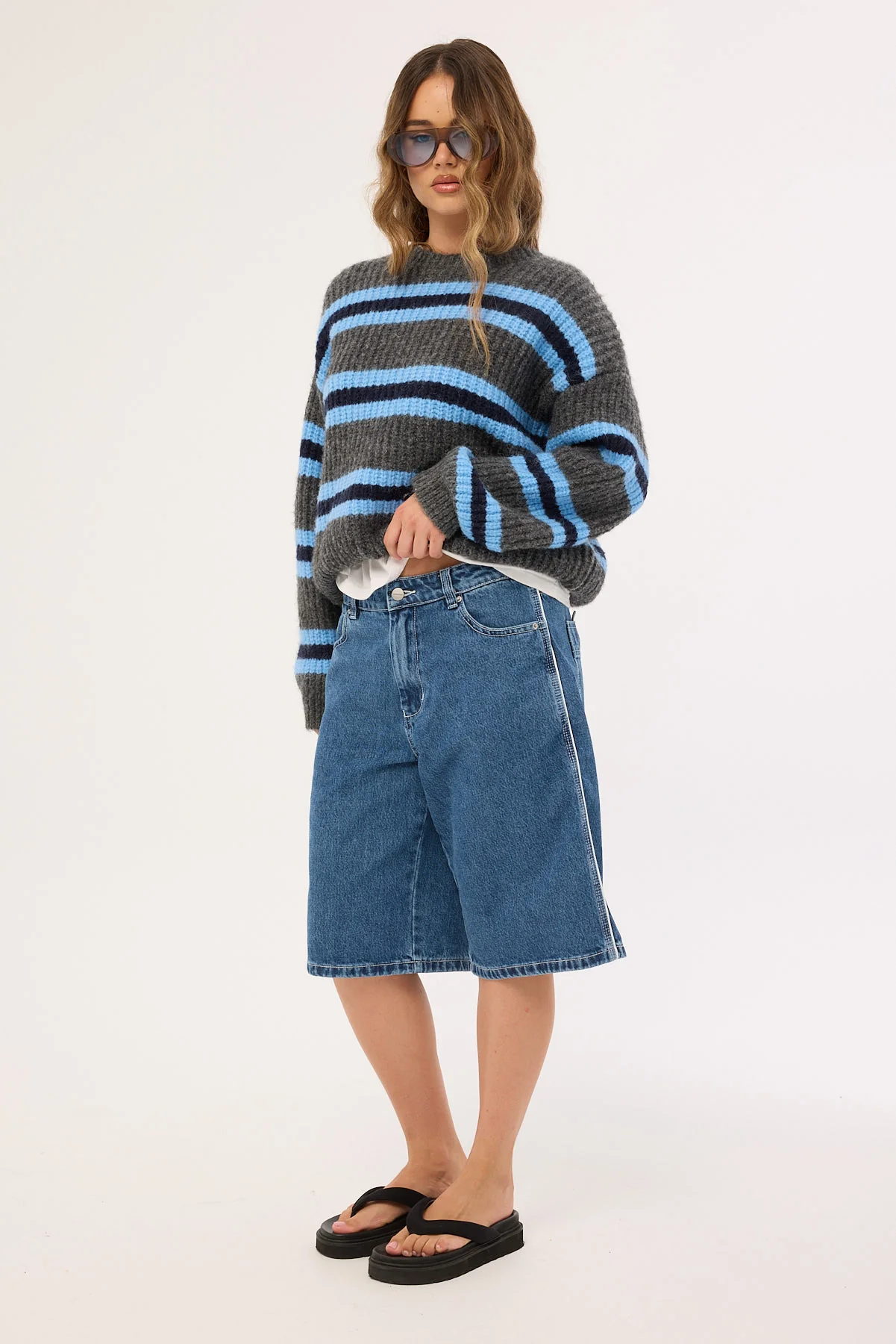 Kick Off Big Baggy Short Steady Mid Blue 4 Kick Off Big Baggy Short Steady Mid Blue