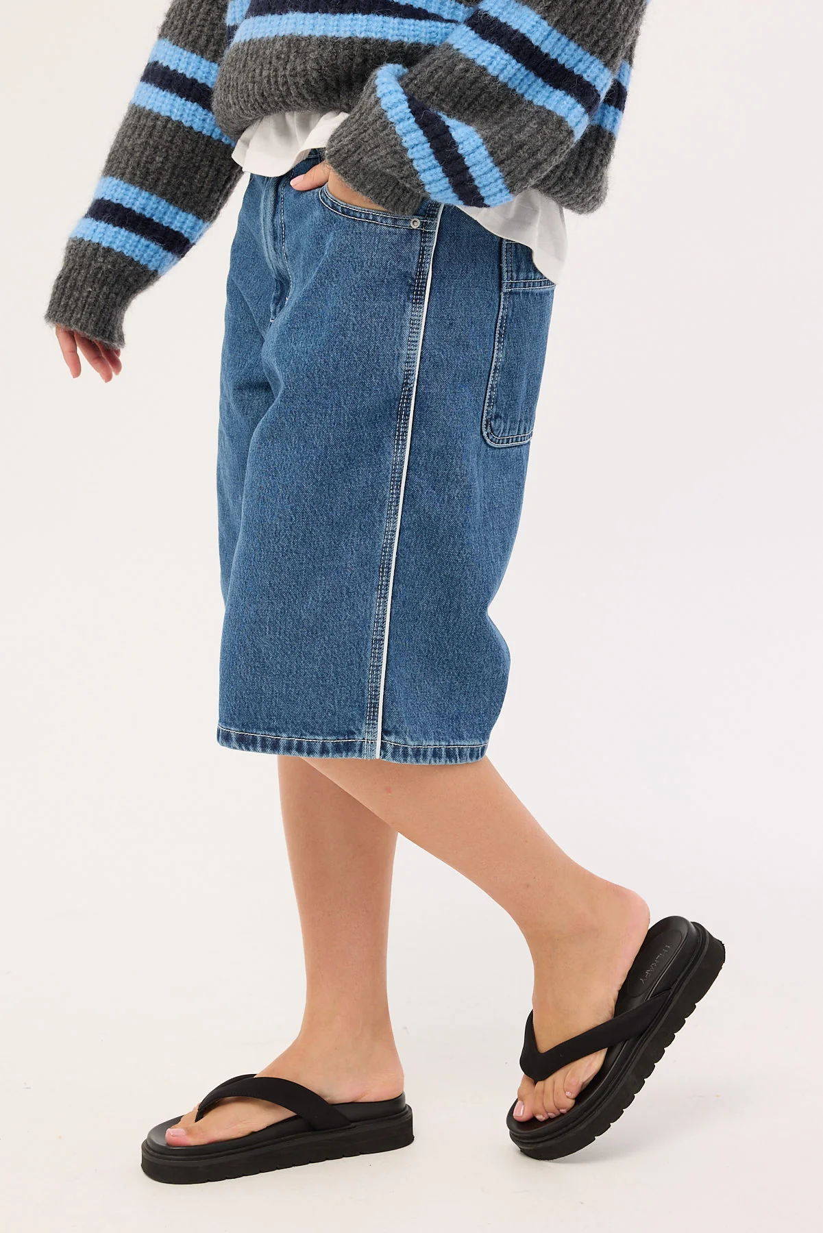 Kick Off Big Baggy Short Steady Mid Blue 5 Kick Off Big Baggy Short Steady Mid Blue