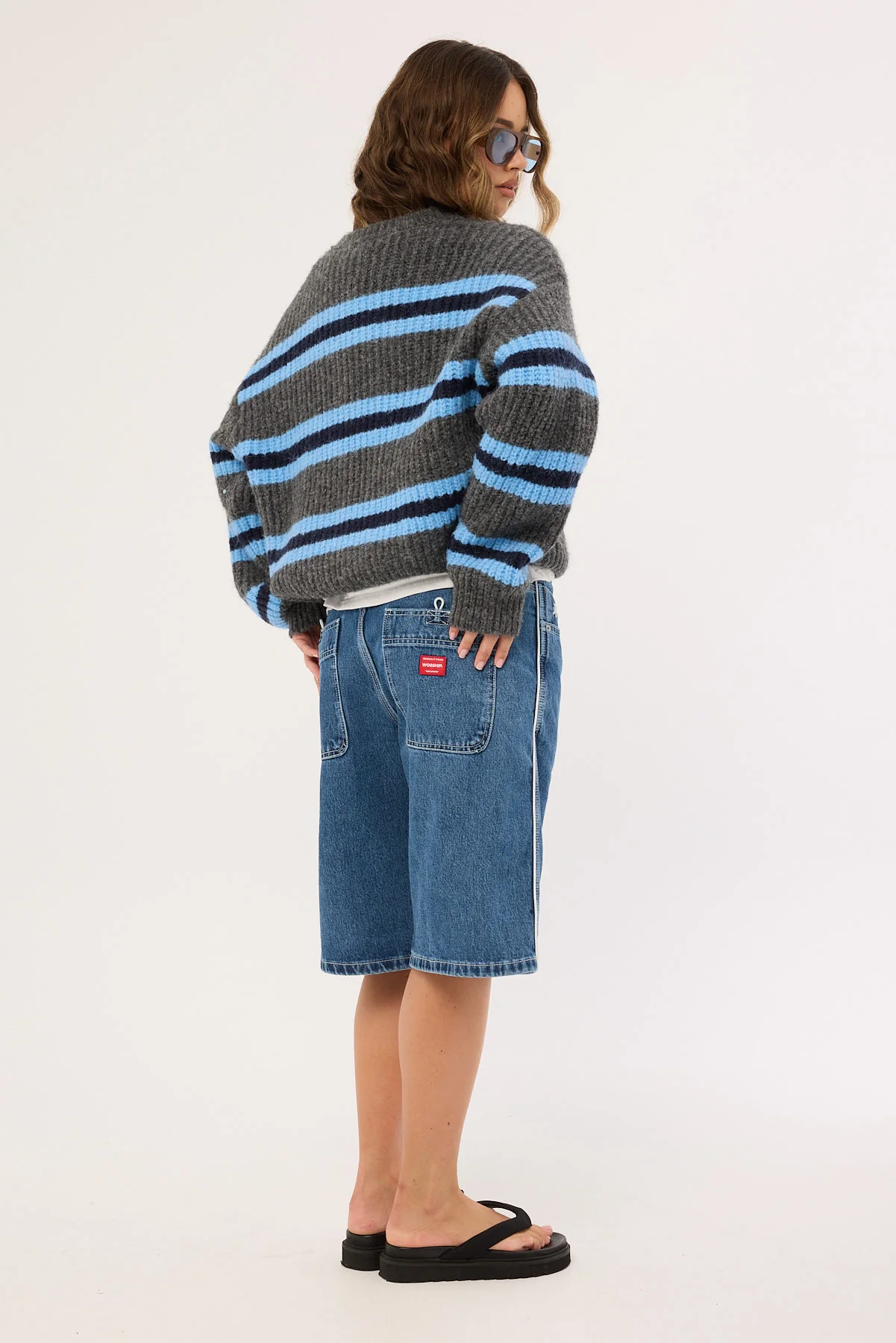 Kick Off Big Baggy Short Steady Mid Blue 6 Kick Off Big Baggy Short Steady Mid Blue