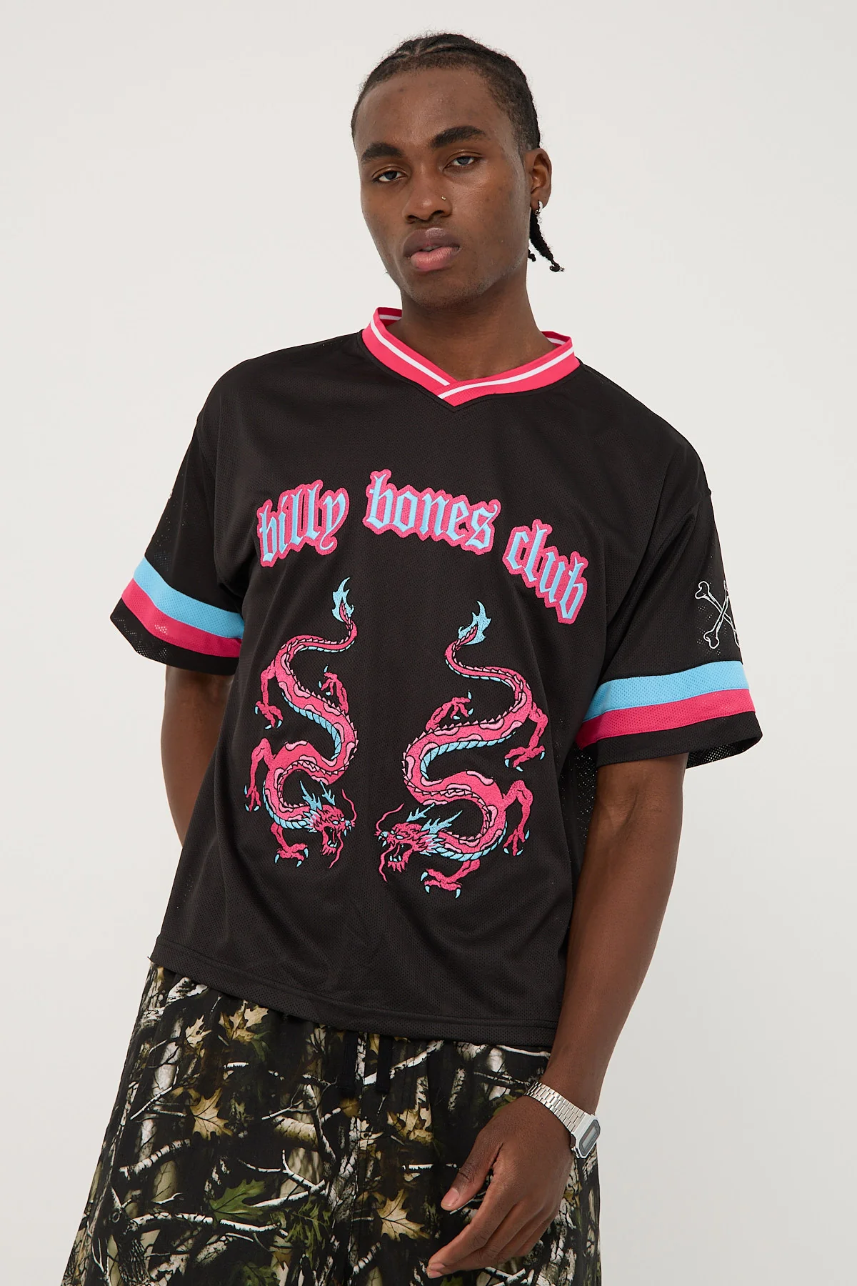 Dragon Jersey Mesh Black