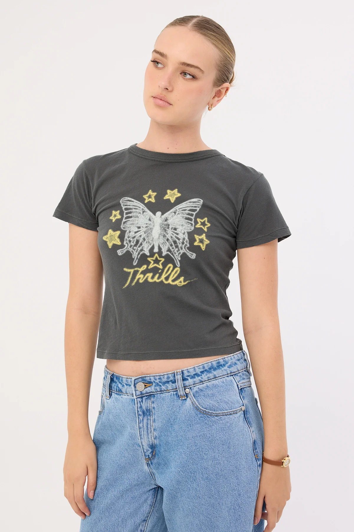 Angel Star Boy Tee Merch Black