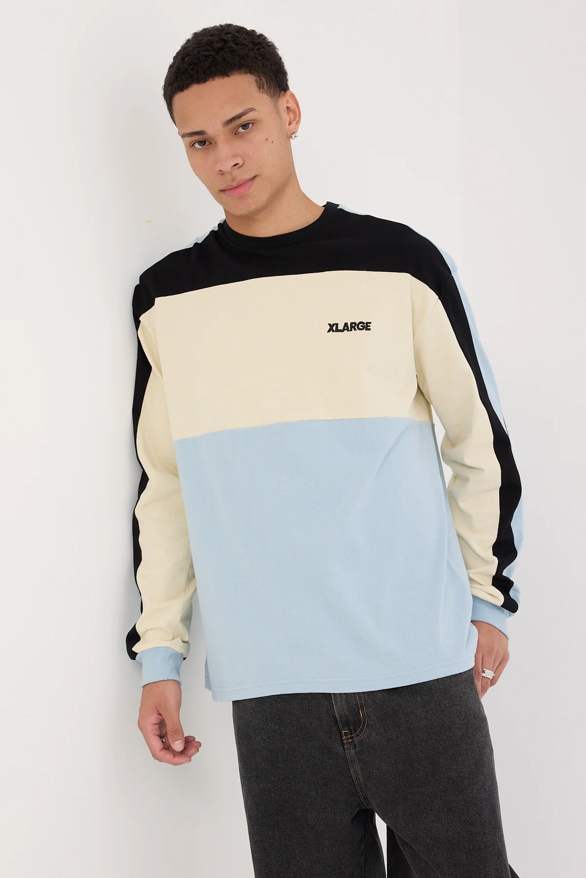 Italic Panel LS Tee Fog