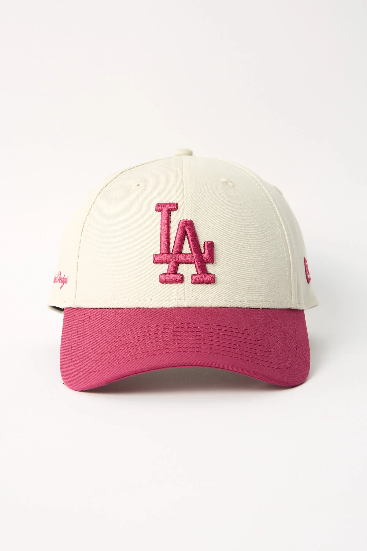 9Forty Snap Side Script Los Angeles Dodgers Cap Ivory