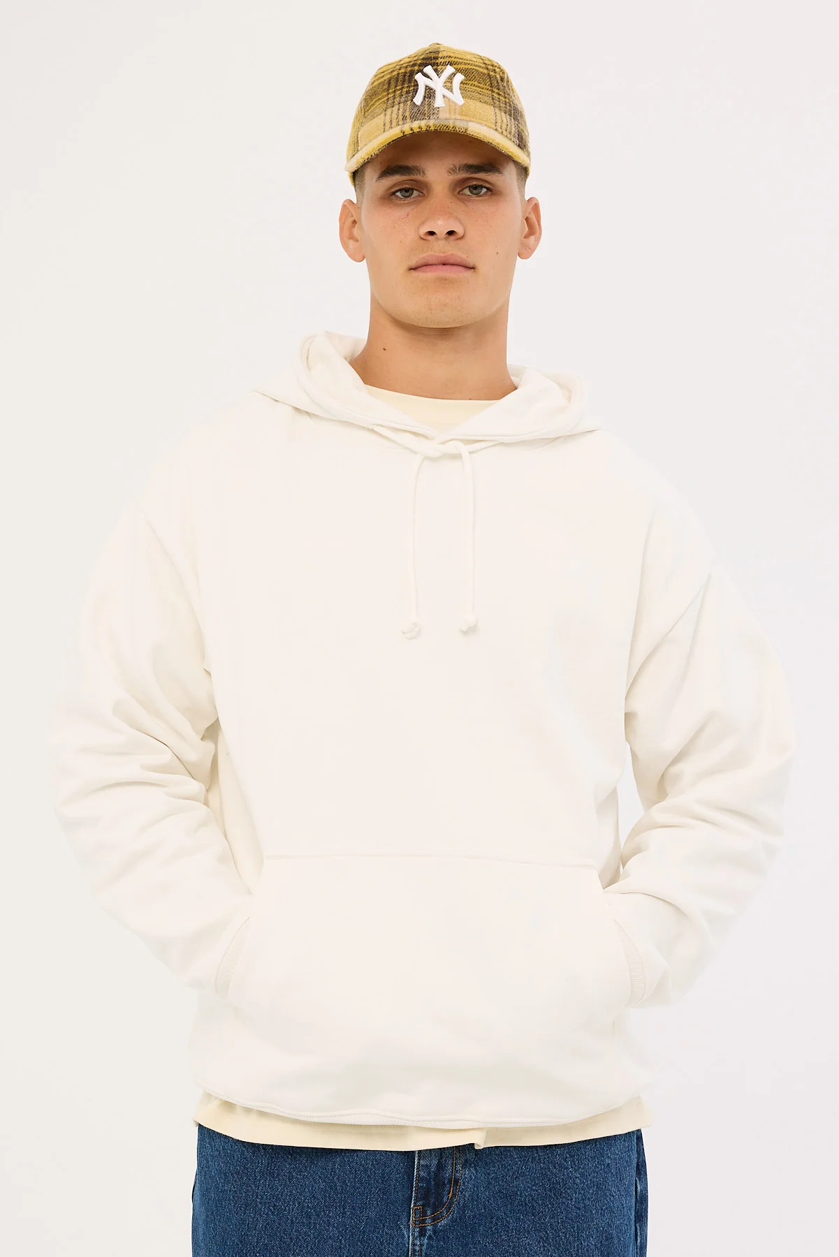 Boxy Hoodie Off White