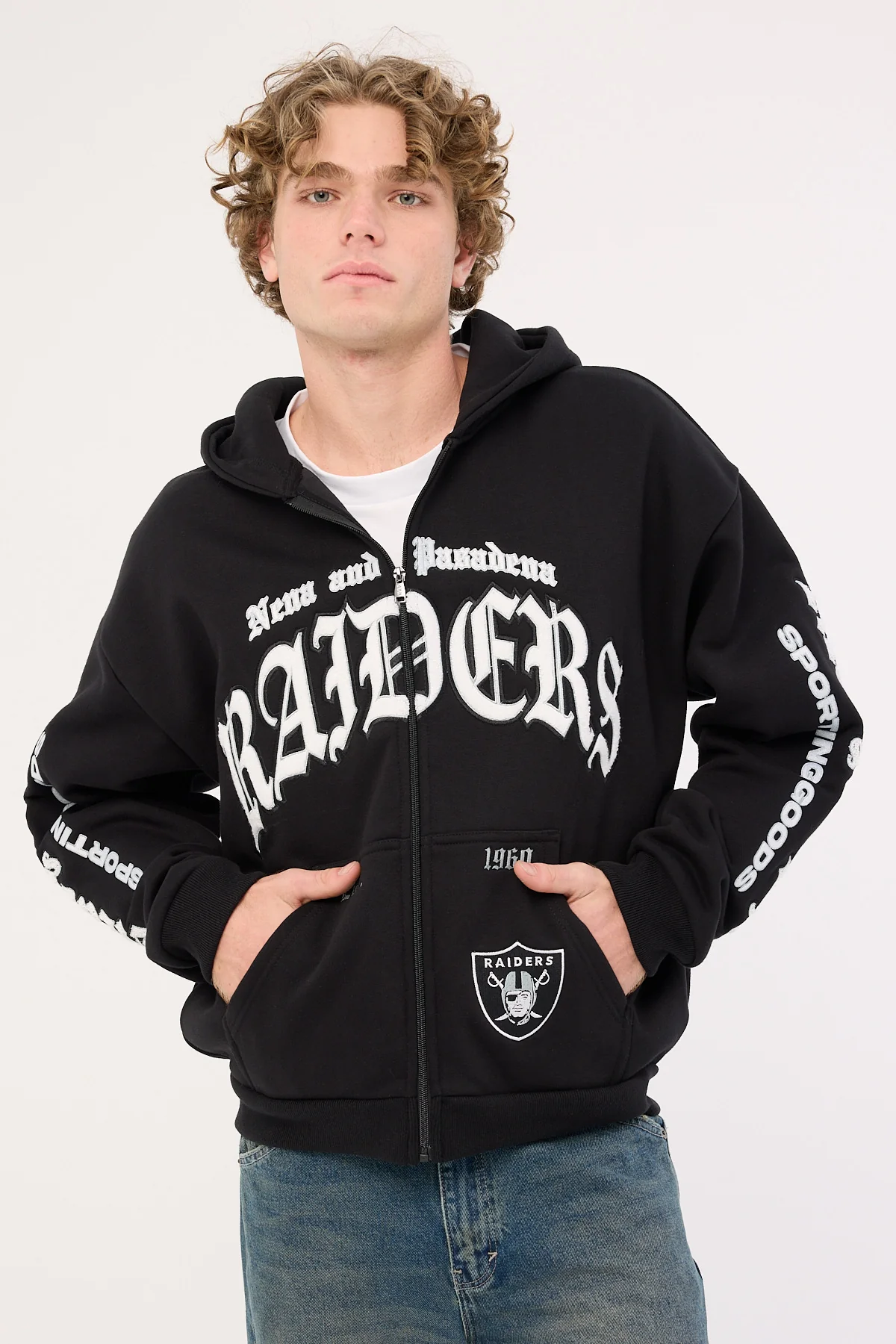 LV-Raiders Coach Zip Hoodie Jet Black