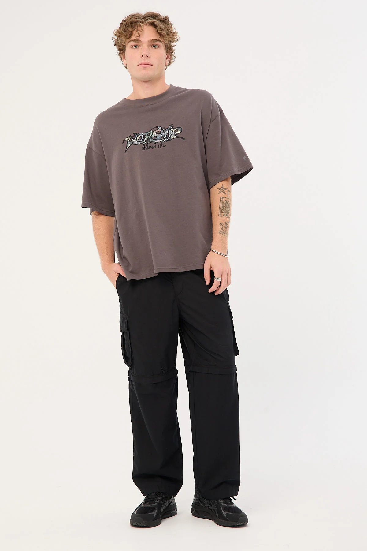 Smoko Zip Off Cargo Pant Washed Black 1 Smoko Zip Off Cargo Pant Washed Black