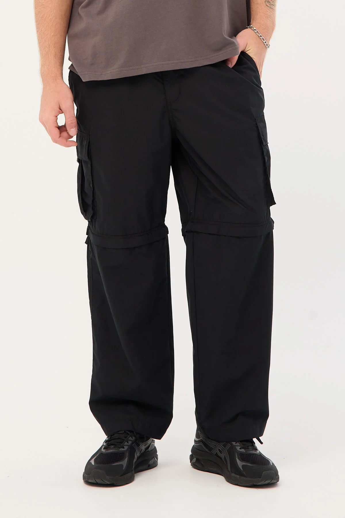 Smoko Zip Off Cargo Pant Washed Black 2 Smoko Zip Off Cargo Pant Washed Black