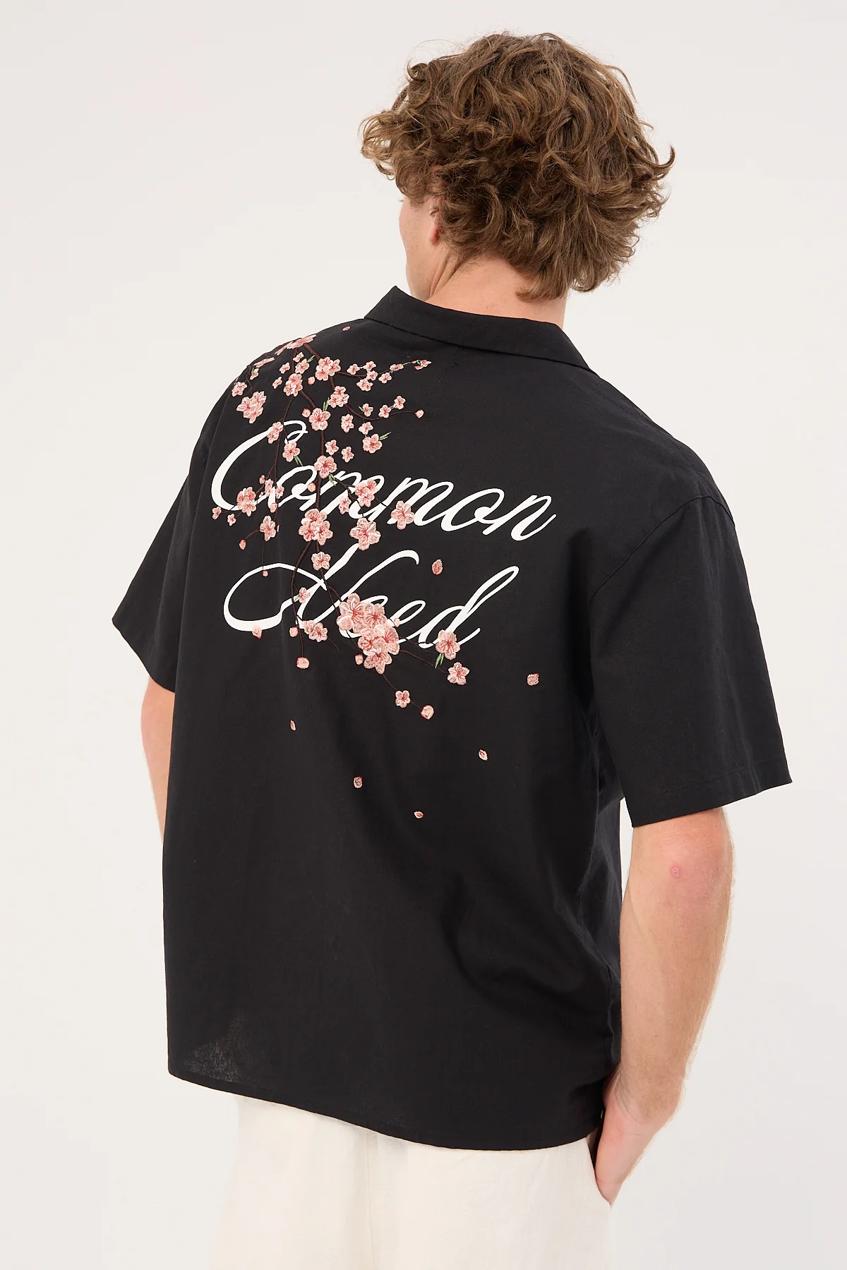 Sakura Resort Shirt Off Black