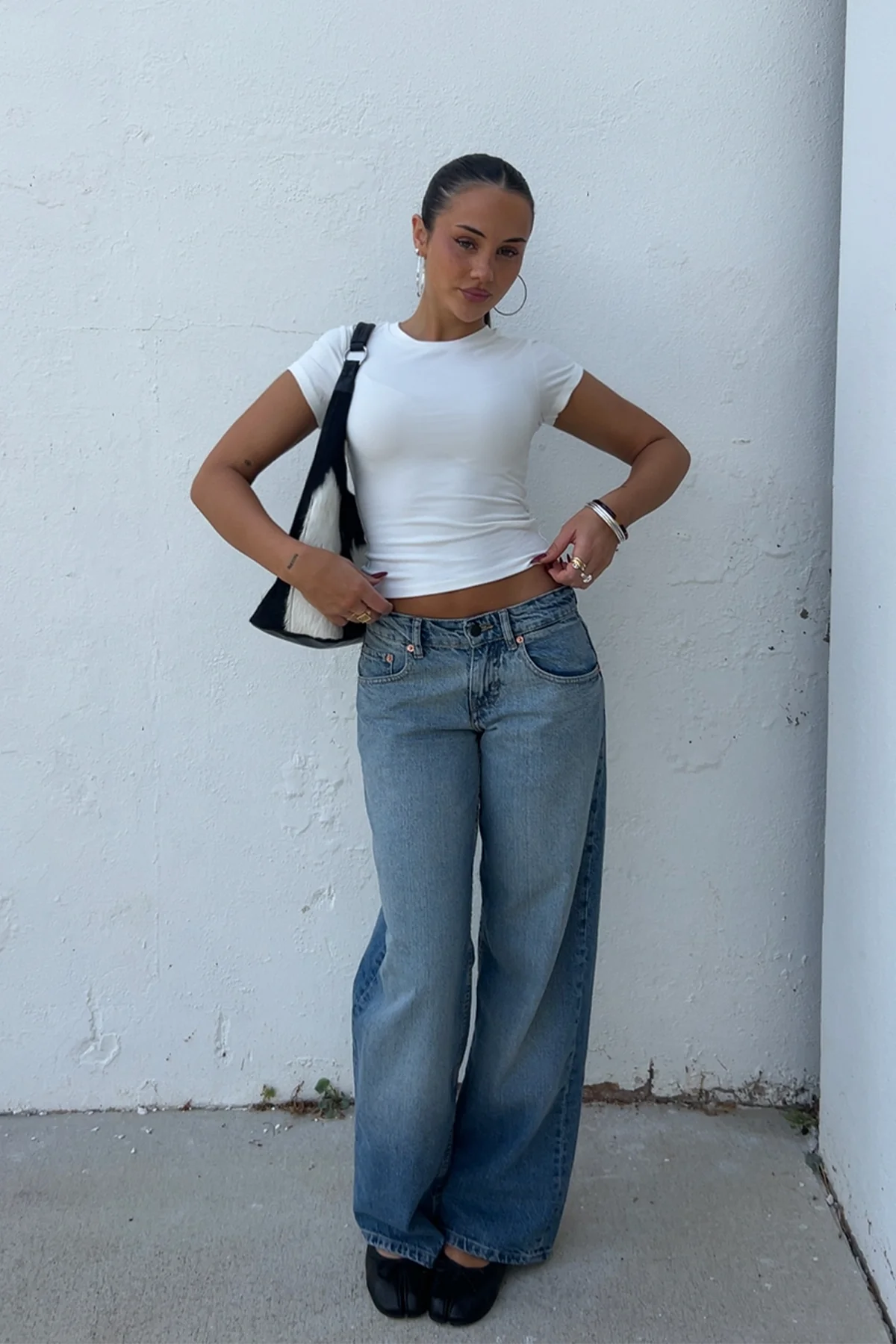 Low Rise Parallel Jean Vintage Bleach