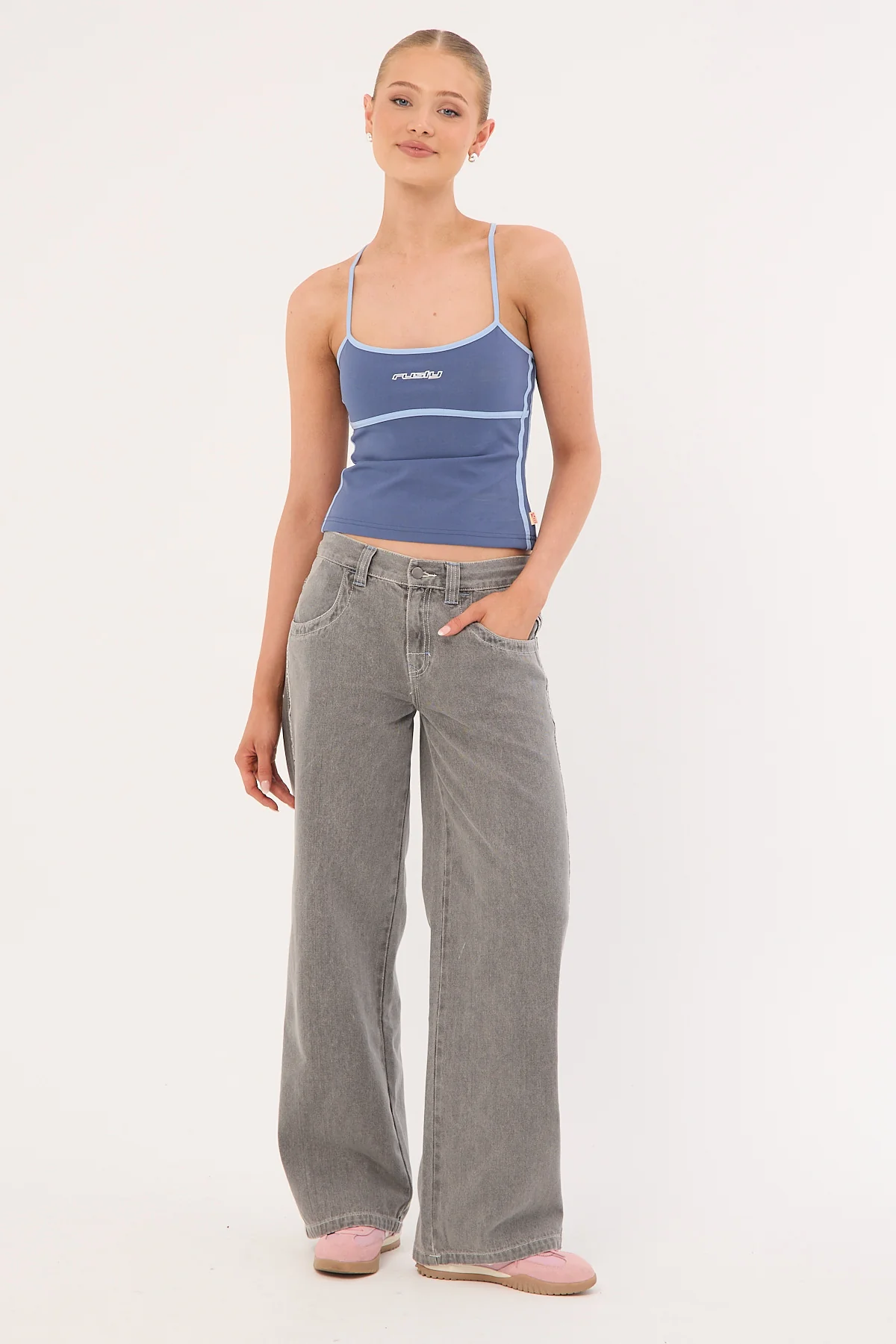 Freo King Fitted Top Atlantic Blue