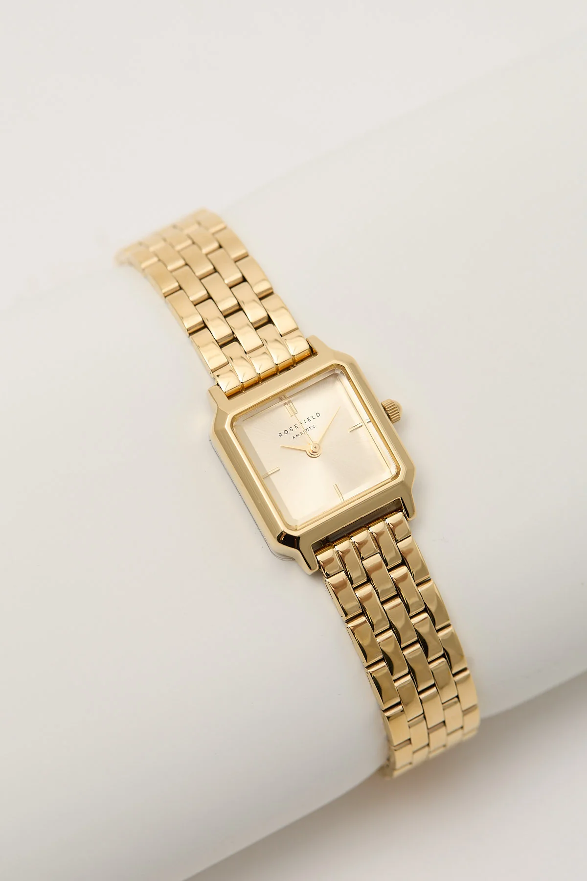 The Boxelle Champagne Dial/Gold Steel Strap 1 The Boxelle Champagne Dial/Gold Steel Strap