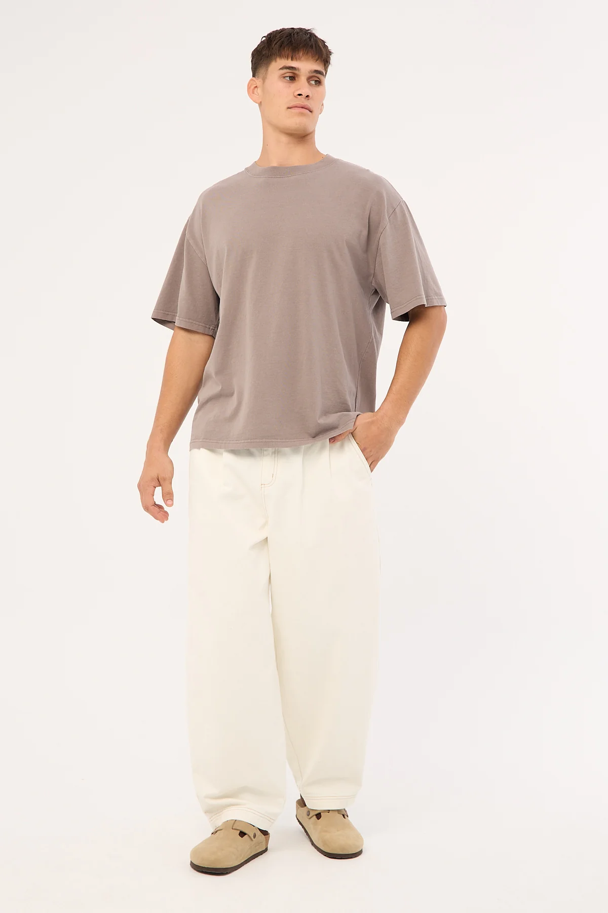 Heavy Weight Organic Tee Faded Grey
