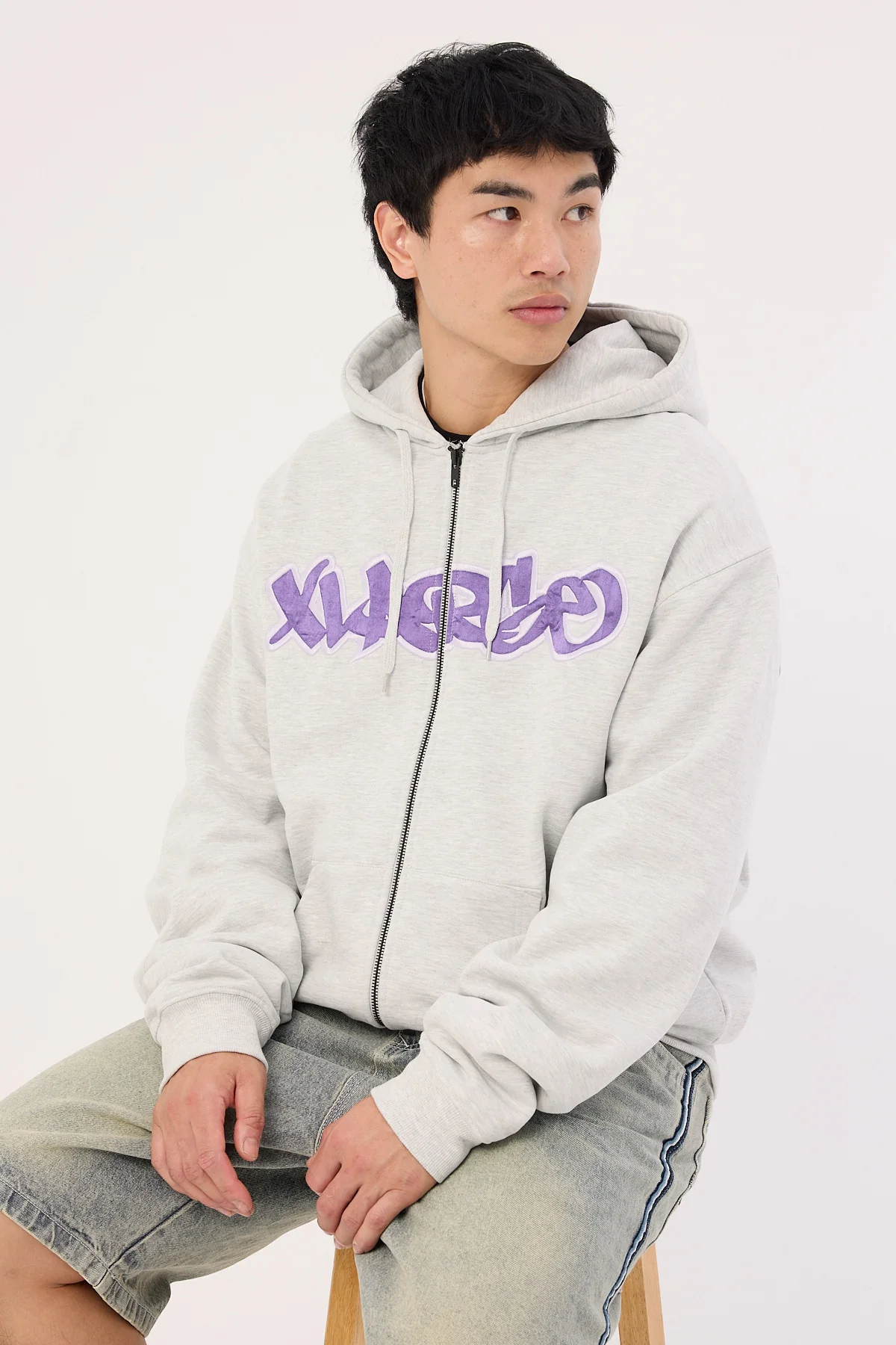 Mark Zip Thru Hood Snow Marle