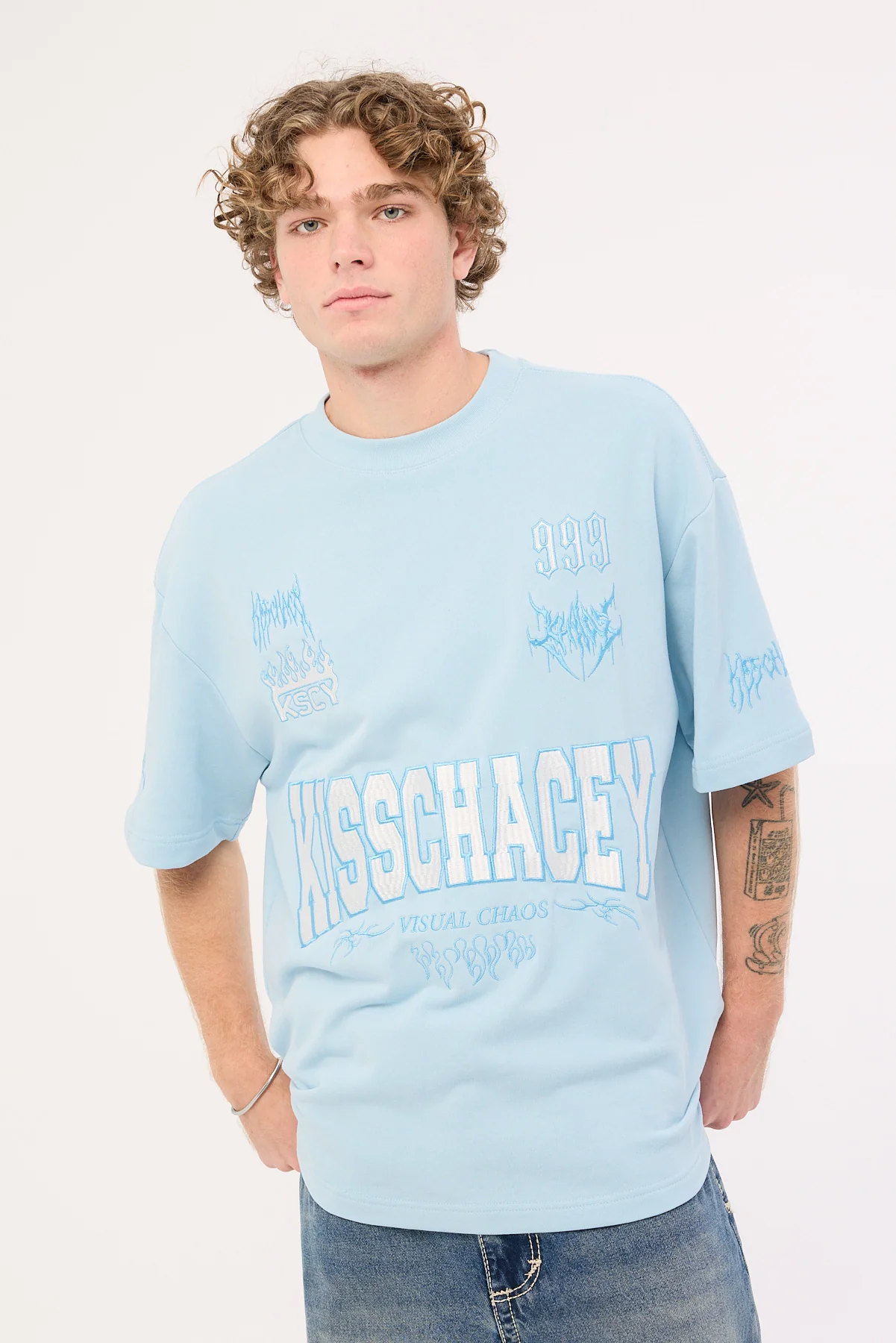 Slasher Street Tee Baby Blue
