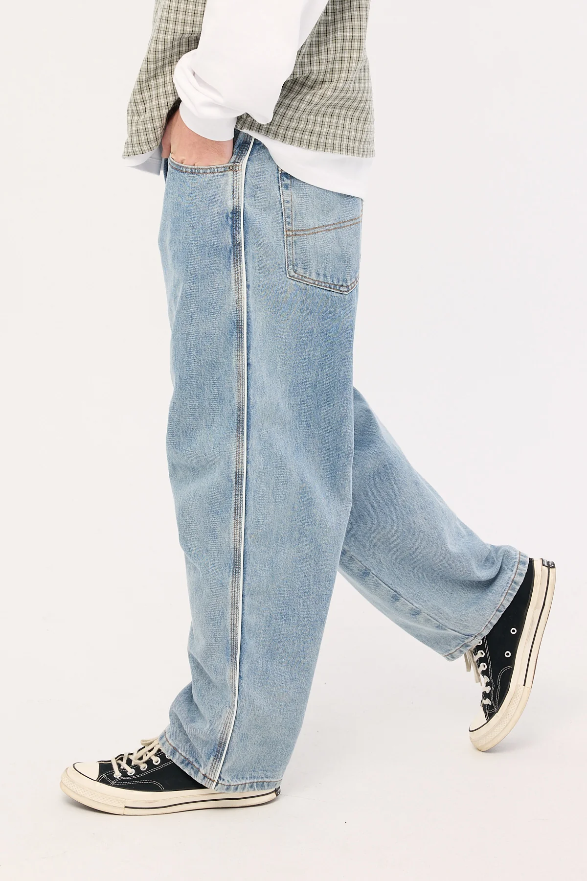 Be Cool Piped Big Dawg Jean Raged Blue 5 Be Cool Piped Big Dawg Jean Raged Blue