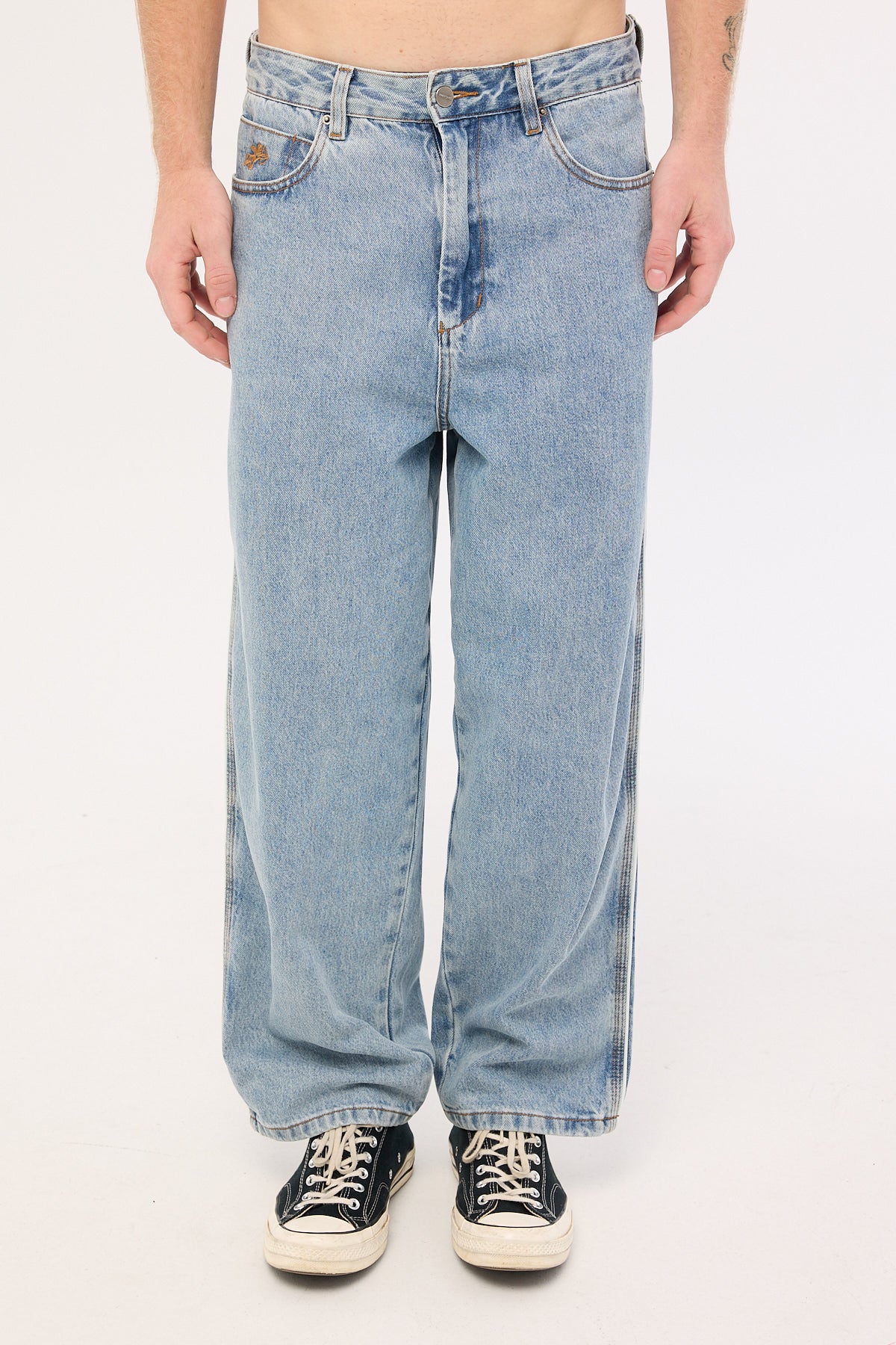 Be Cool Piped Big Dawg Jean Raged Blue 8 Be Cool Piped Big Dawg Jean Raged Blue