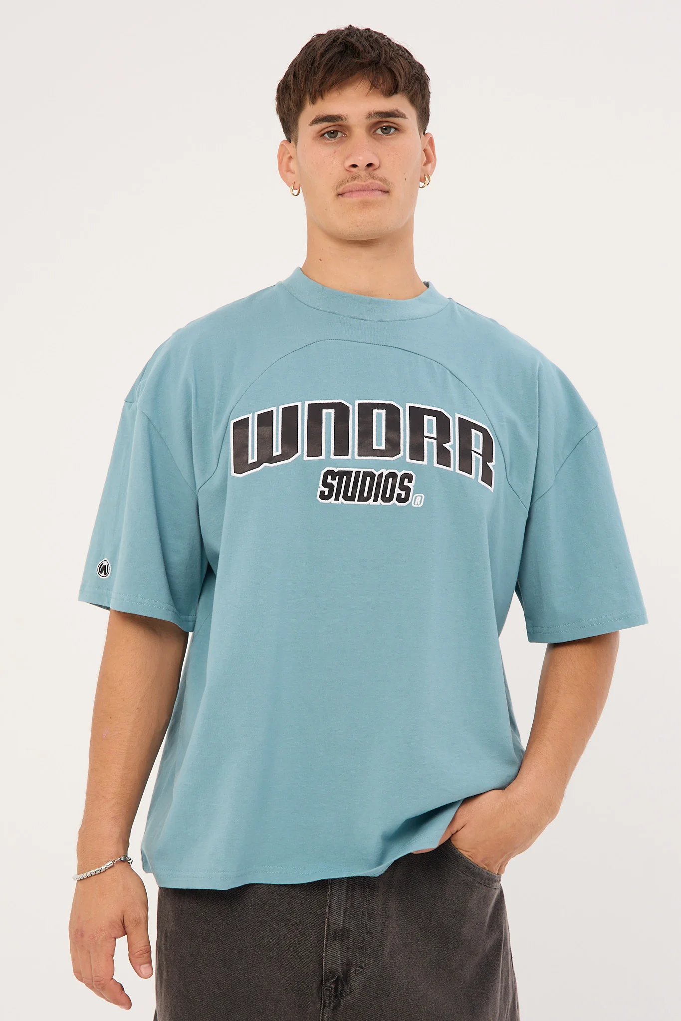 Limitz Panel Club Tee Dusk Blue