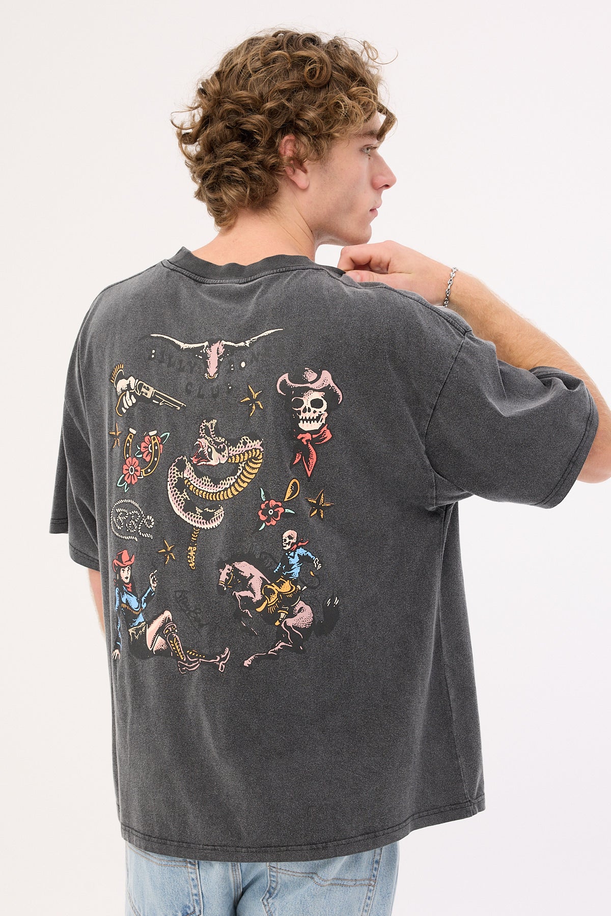 Flash Club 4.0 Oversized Boxy Tee Washed Black