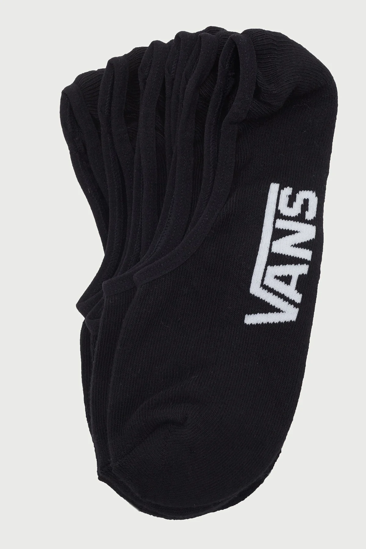 No Show Socks 3 Pack Black Black