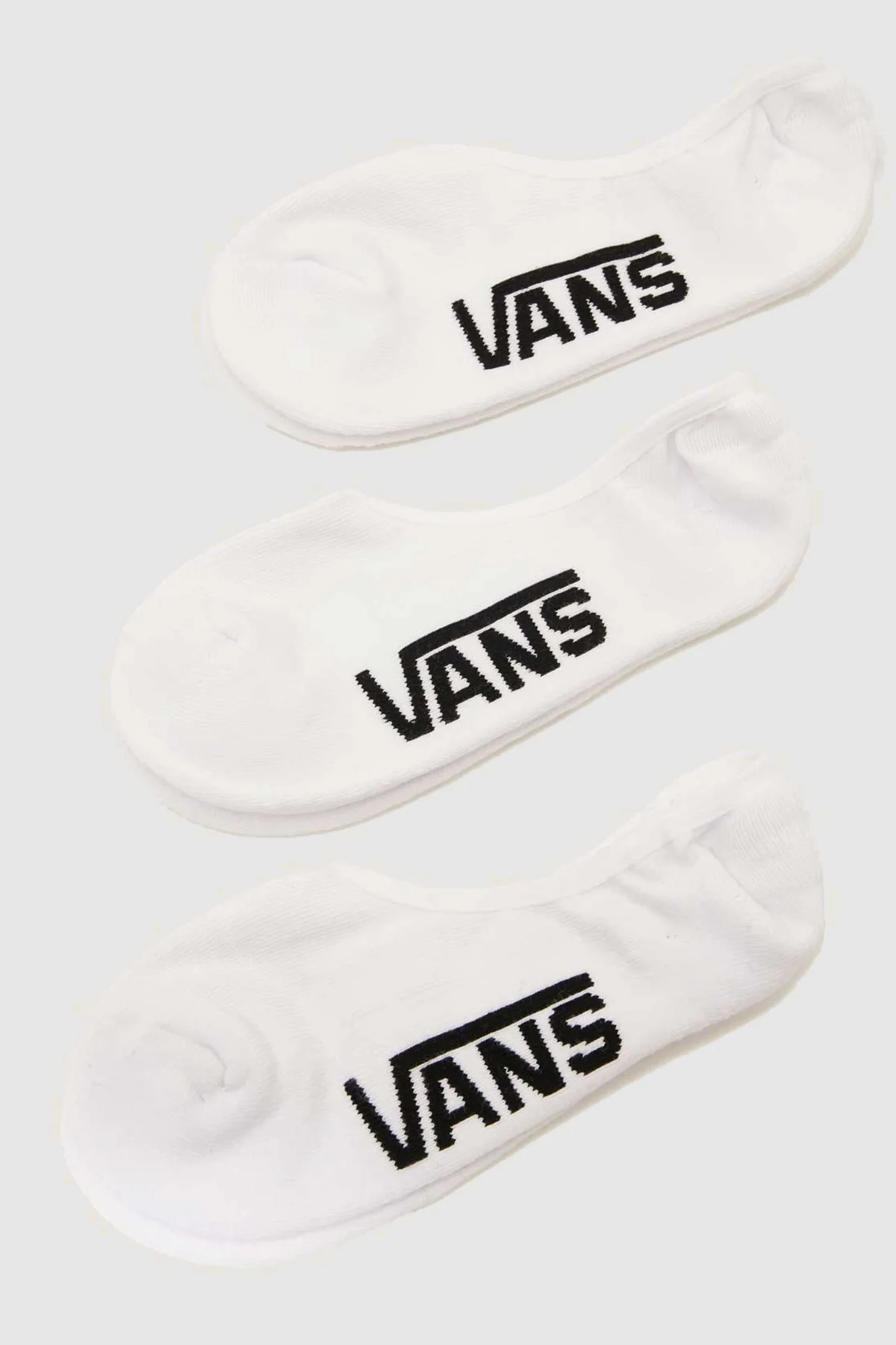 Classic No Show 3 Pack White White