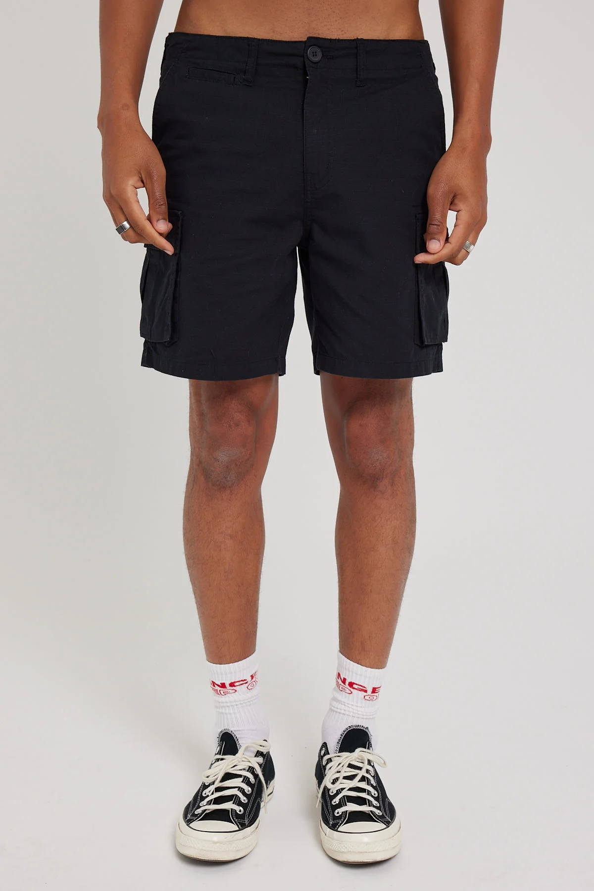 Military Organic Ripstop Cargo Short Black Black 6 Military Organic Ripstop Cargo Short Black Black