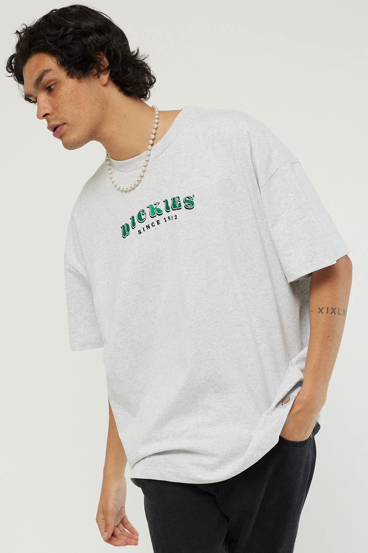 Clever 330 Oversized Tee Ash Grey