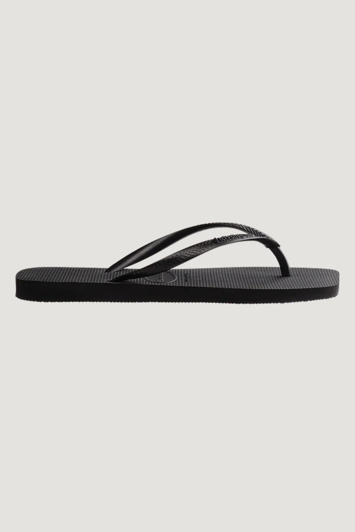 Slim Square Solid Thong Black