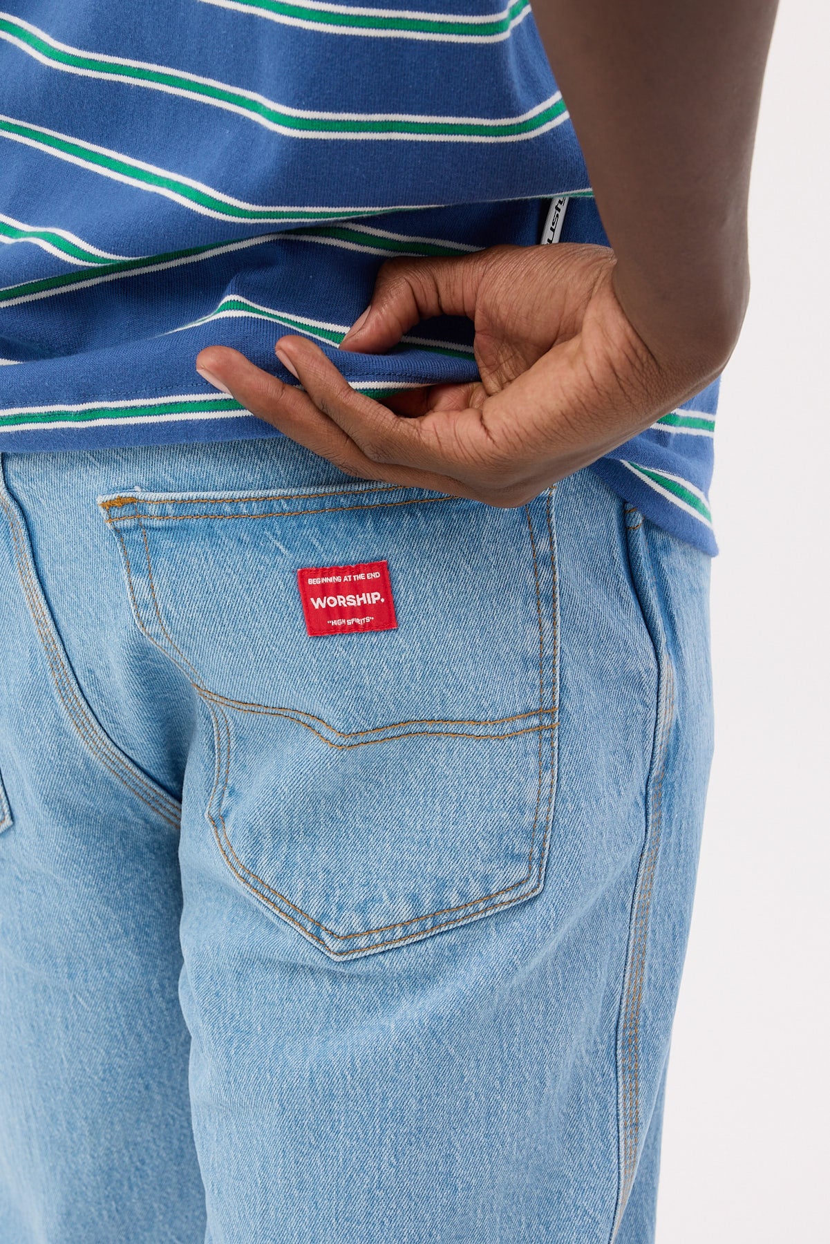 Lounger Jean Electric Fade Blue 6 Lounger Jean Electric Fade Blue