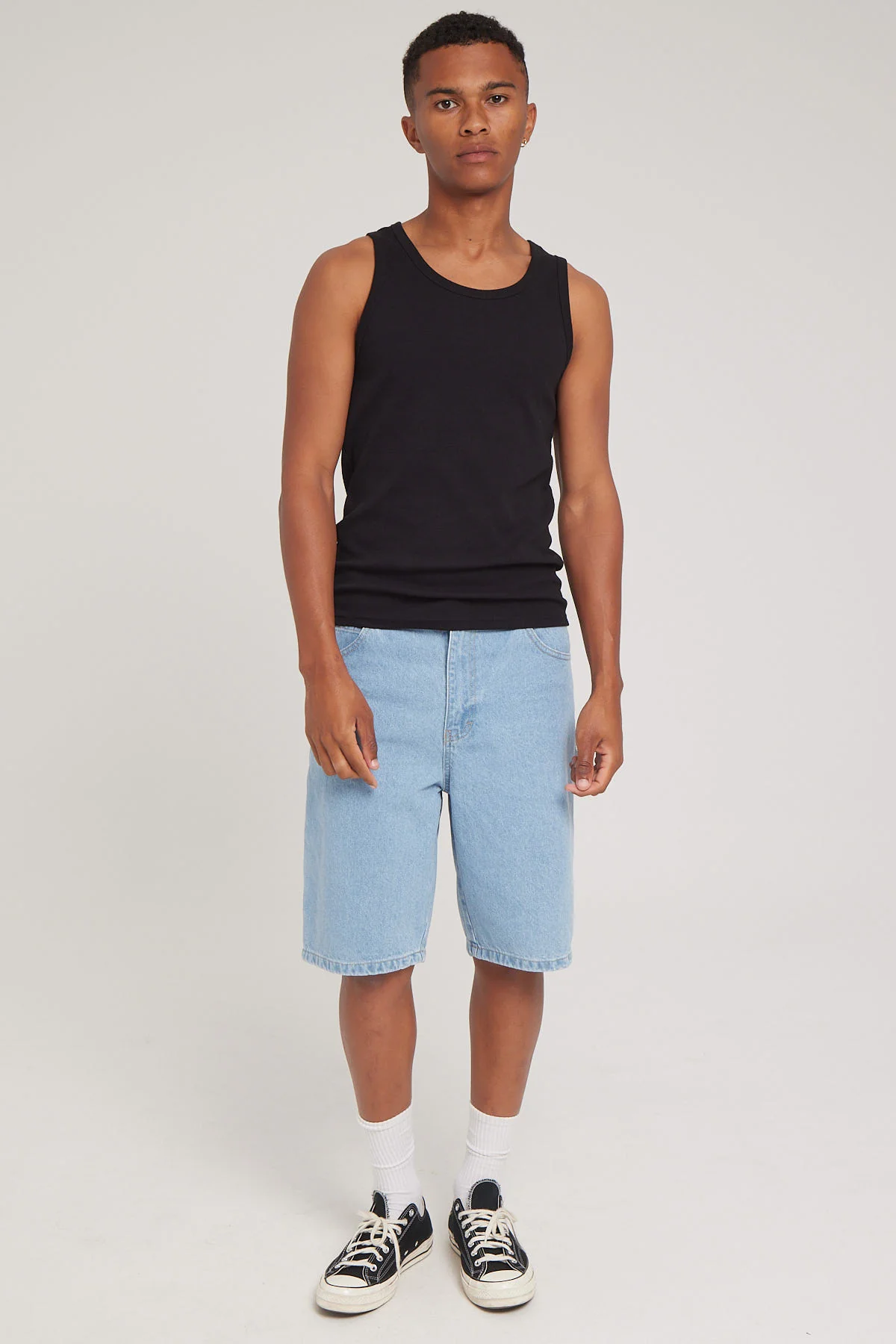 DX200 11" Relaxed Fit Carpenter Denim Short Light Indigo
