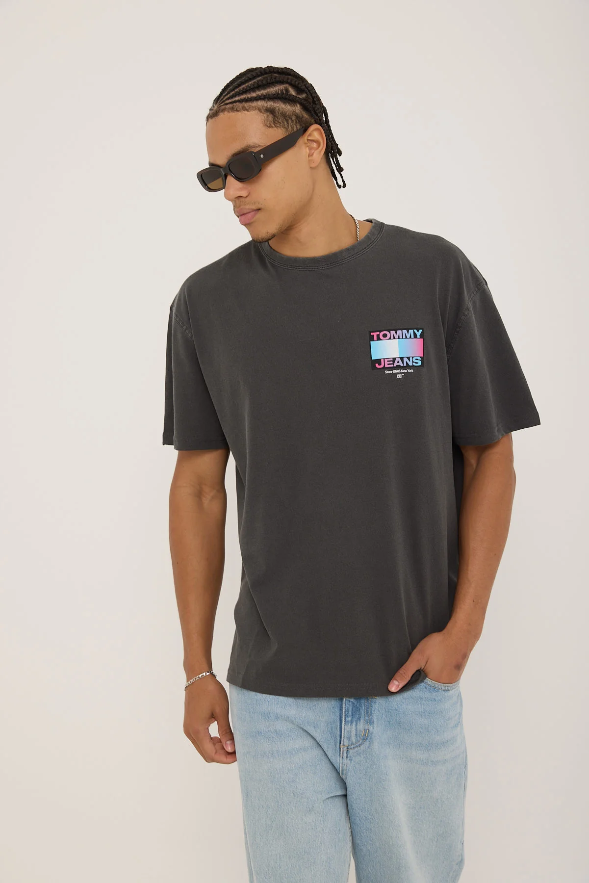 Regular DNA Graphic Tee New Charcoal